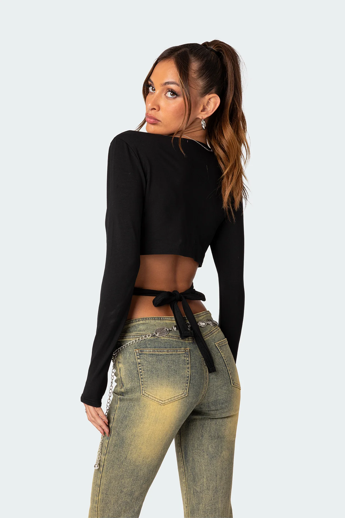 Layla Wrap Crop Top - Image 4