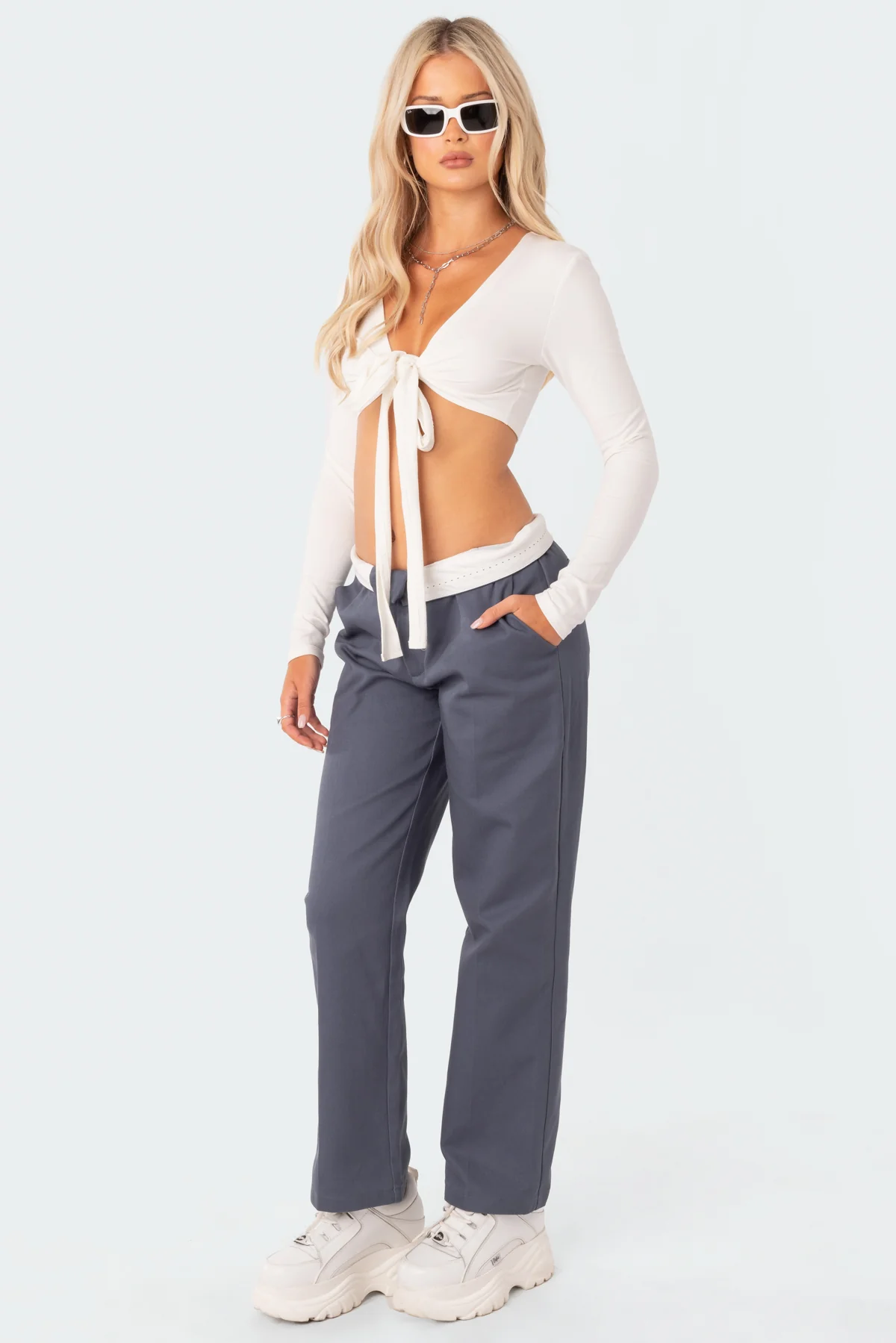Layla Wrap Crop Top - Image 4