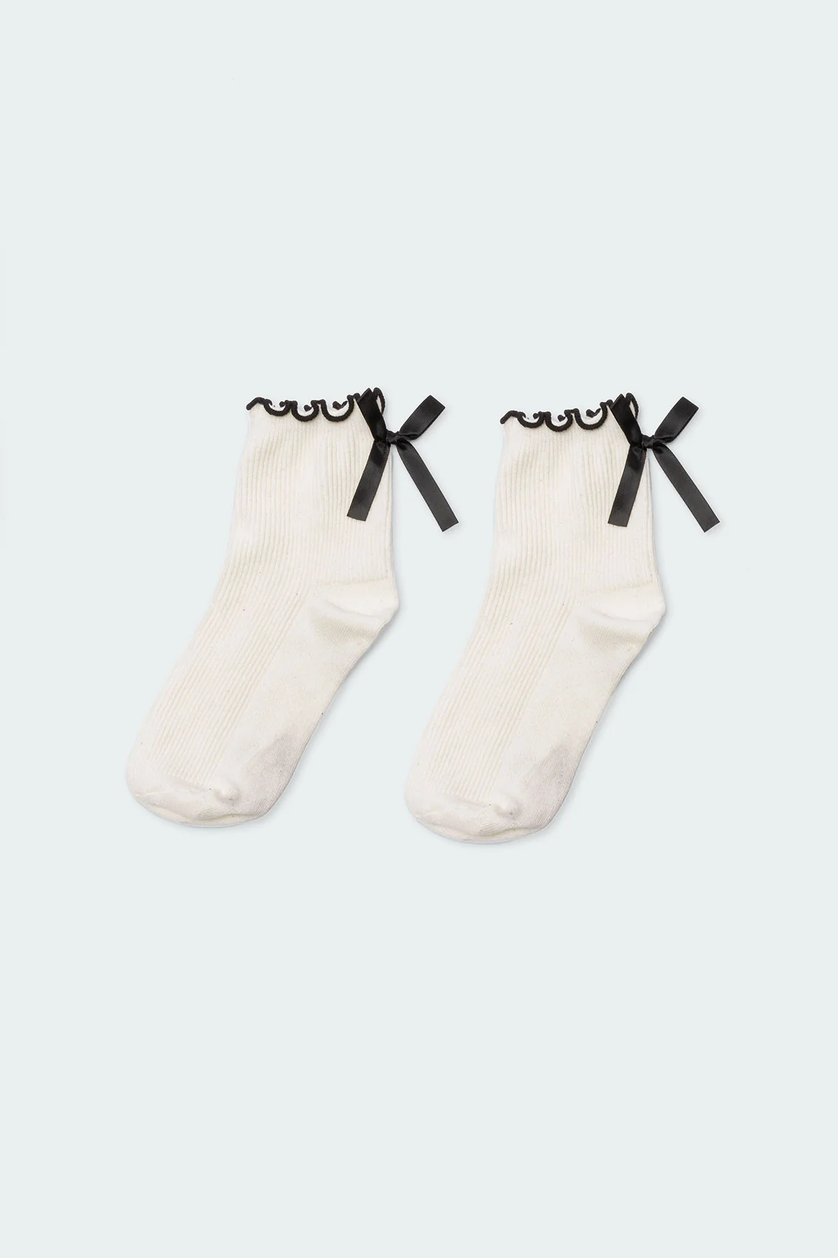Frill & Bow Socks - Image 2