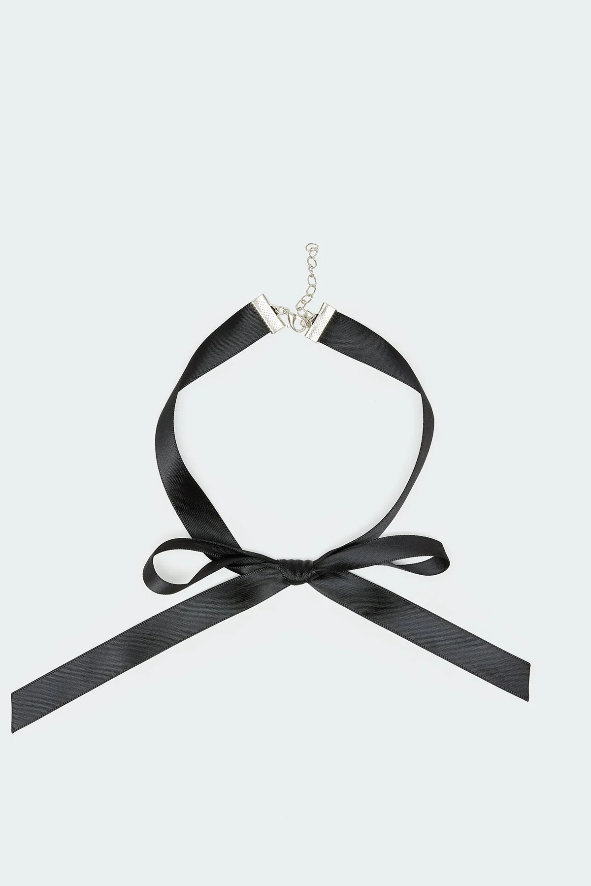 Satin Effect Bow Choker - Image 2