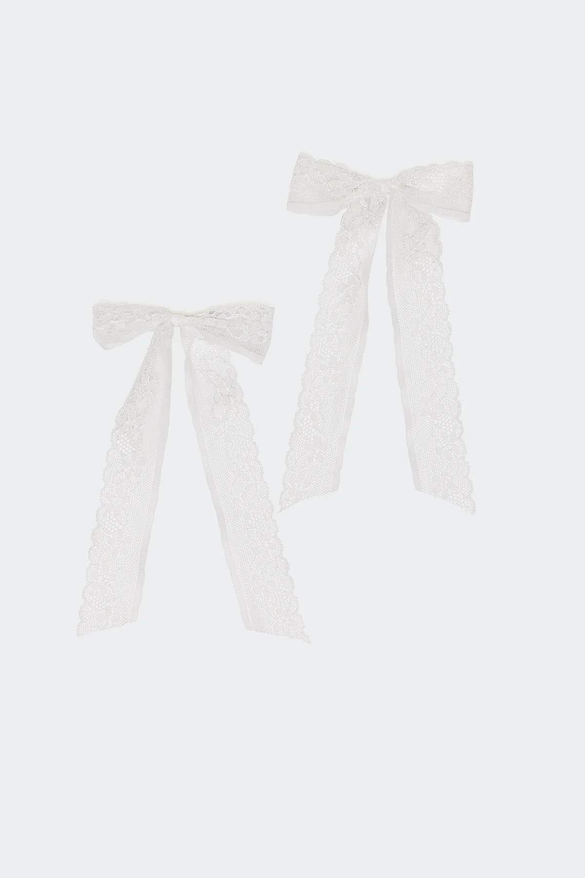 Lace Bow Hair Clip Pack - Image 2