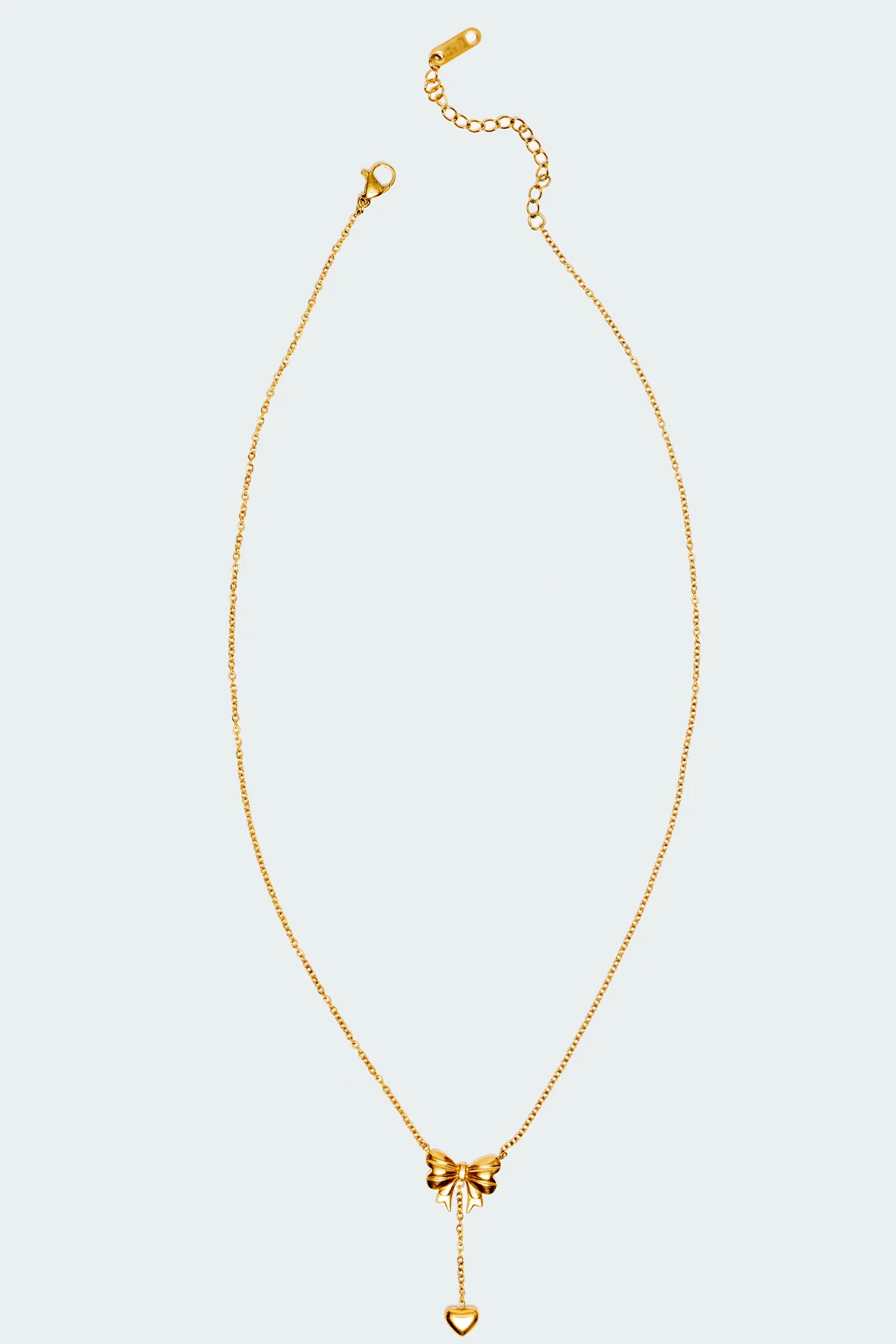 Bow & Heart Necklace - Image 2