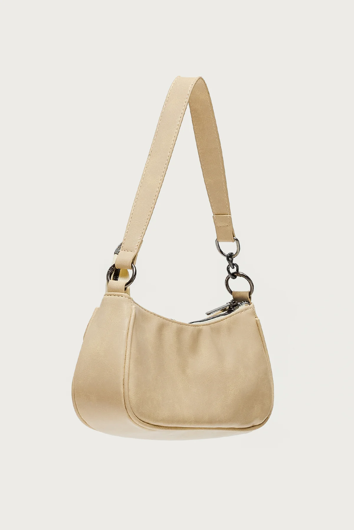 Distressed Faux Leather Buckle Bag - Image 5