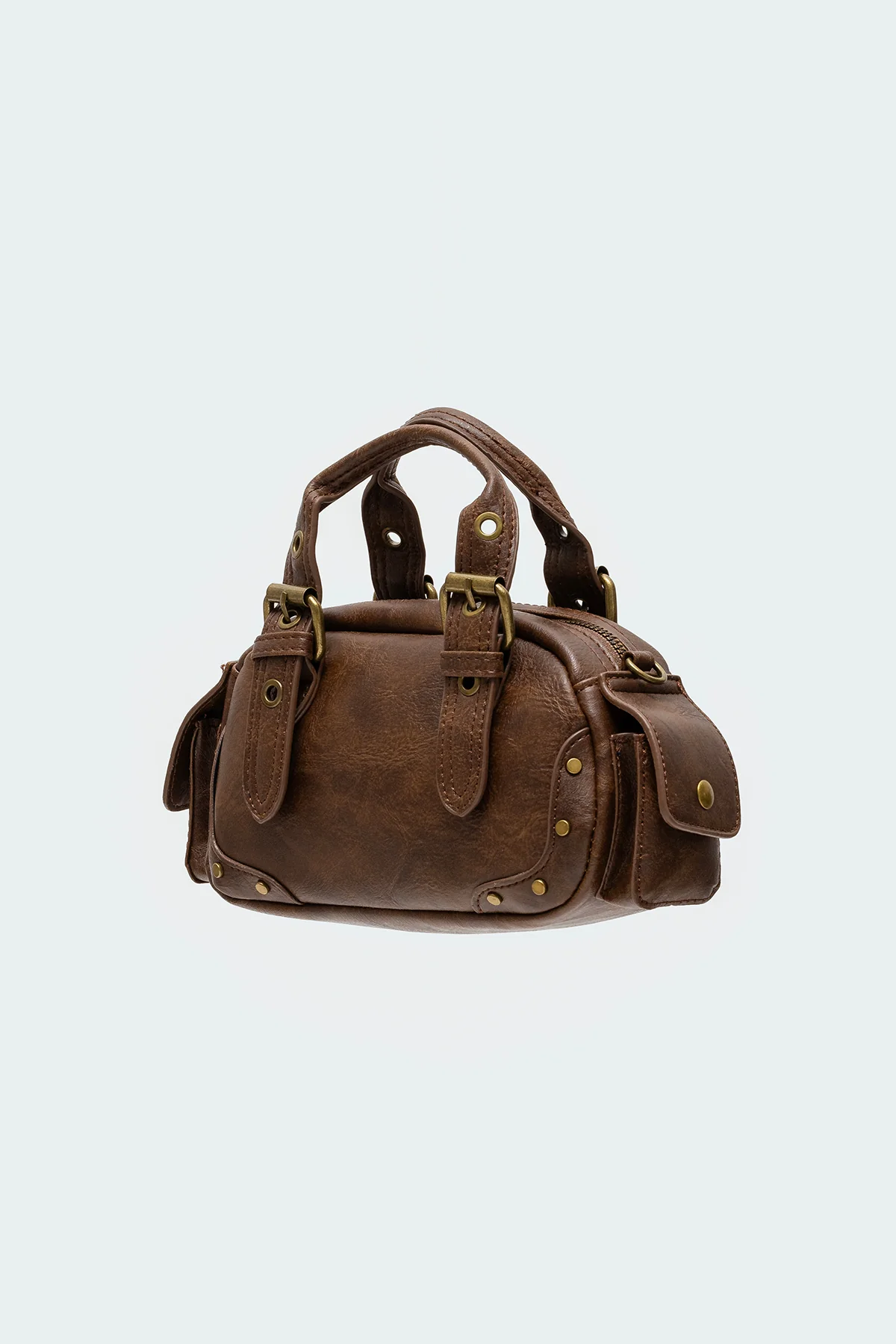 Studded Faux Leather Mini Bag - Image 5