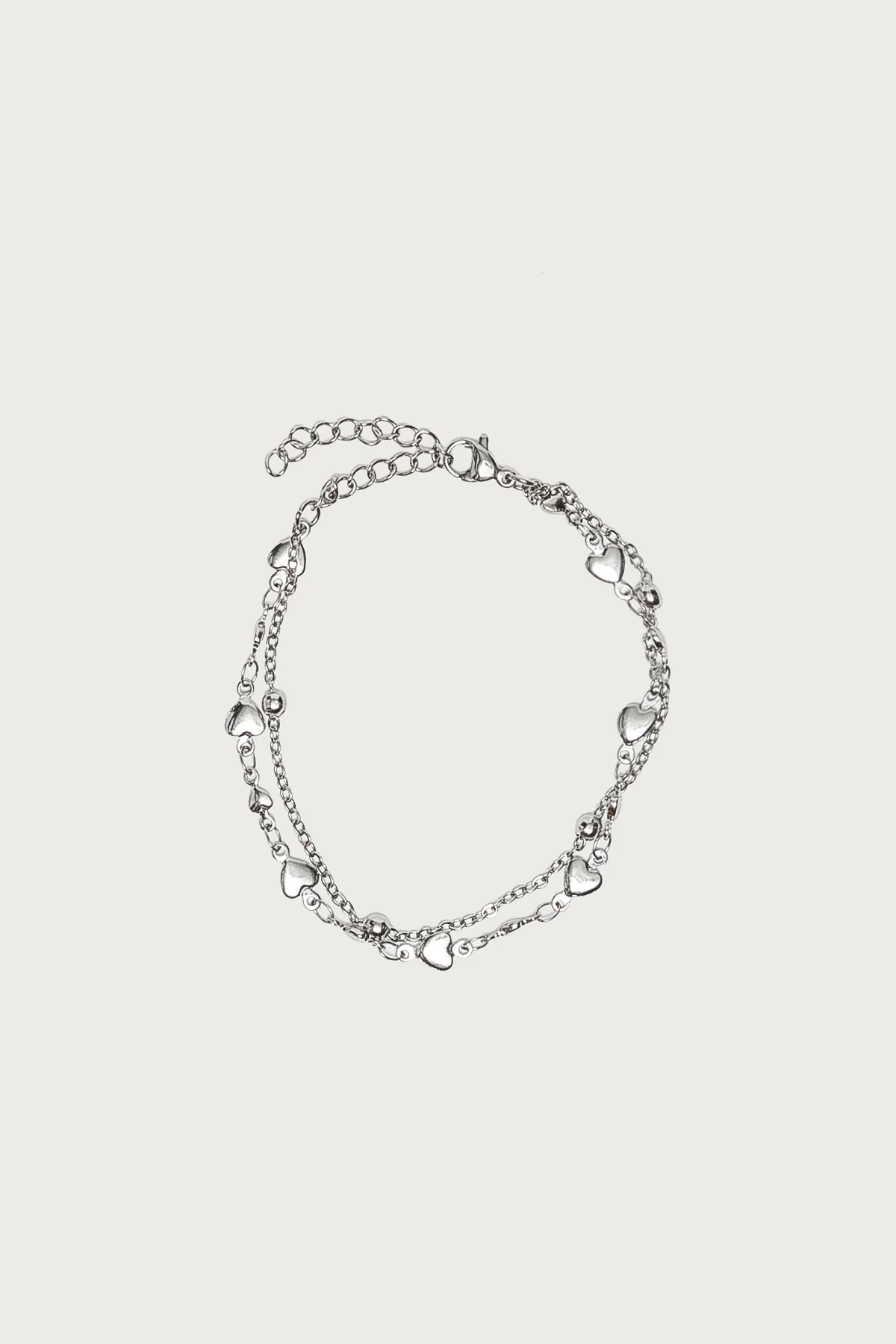 Double Chain Heart Bracelet - Image 2