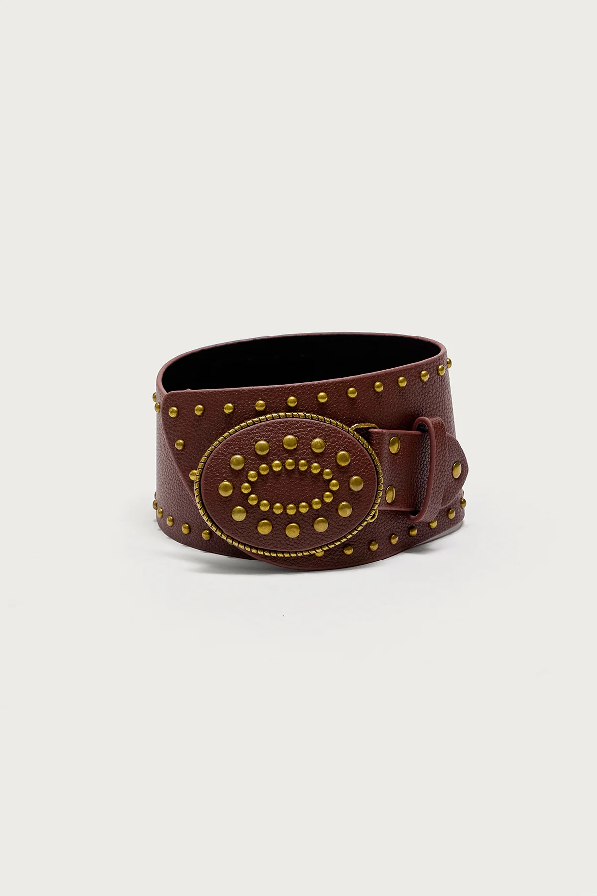 Studded Faux Leather Western Belt - Image 4