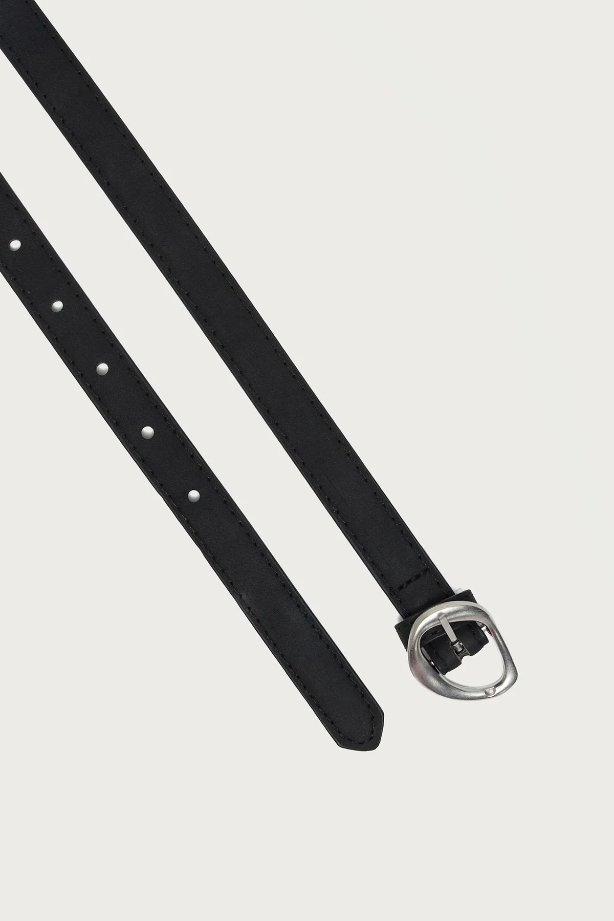 Faux Suede Slim Belt - Image 3