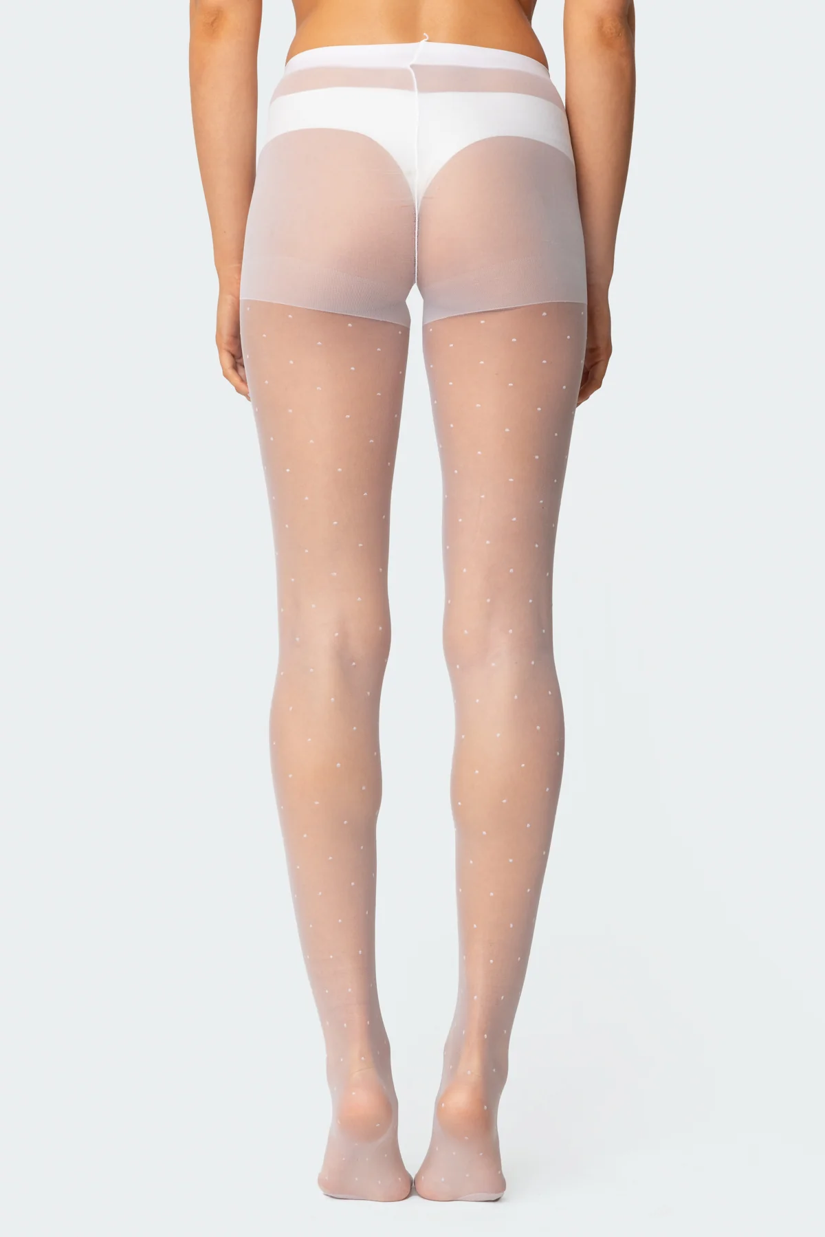 Sheer Polka Dot Tights - Image 3