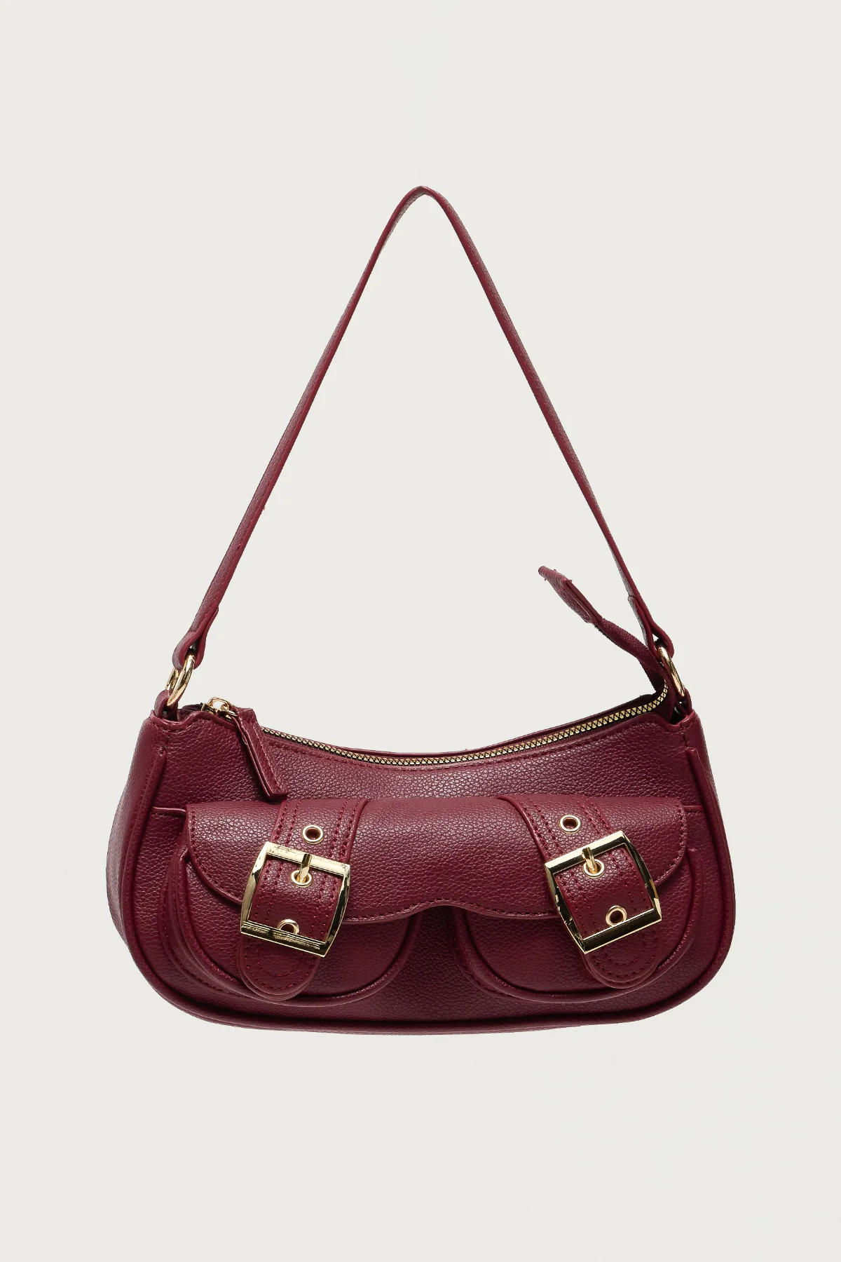 Zinnia Faux Leather Buckle Bag - Image 2