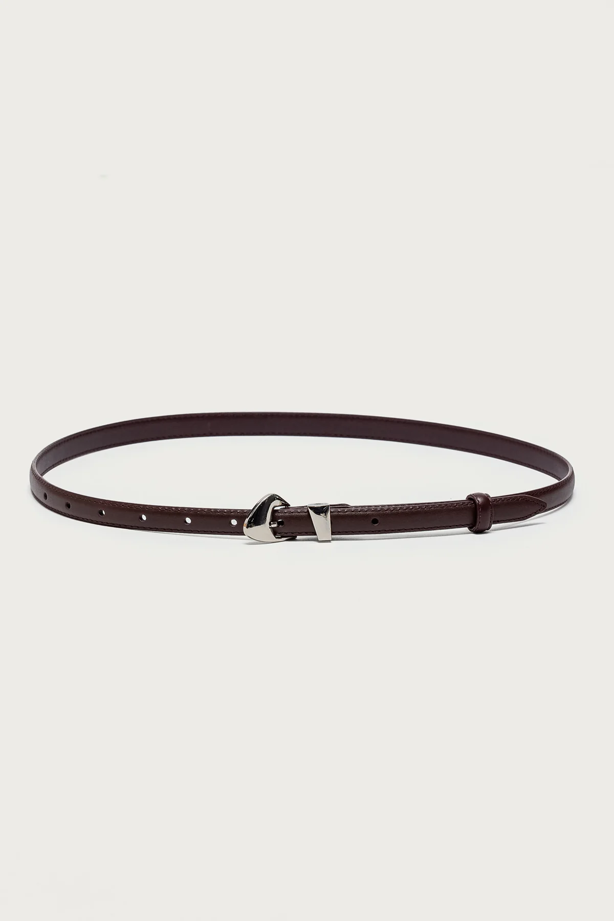 Abstract Buckle Faux Leather Belt - Image 2