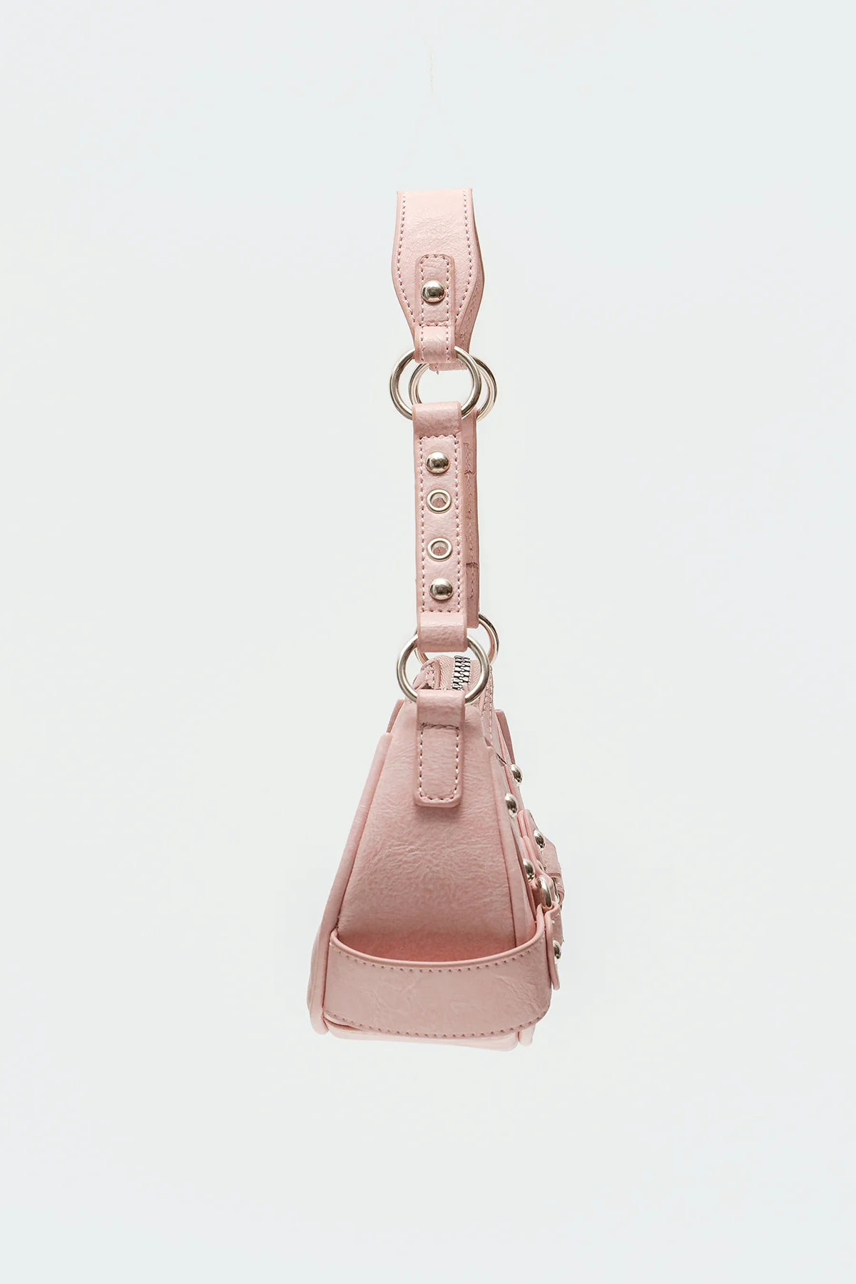 Hardware Faux Leather Bag - Image 4