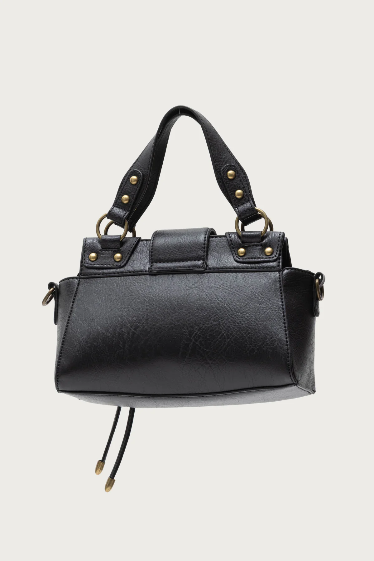 Vintage Hardware Faux Leather Bag - Image 4
