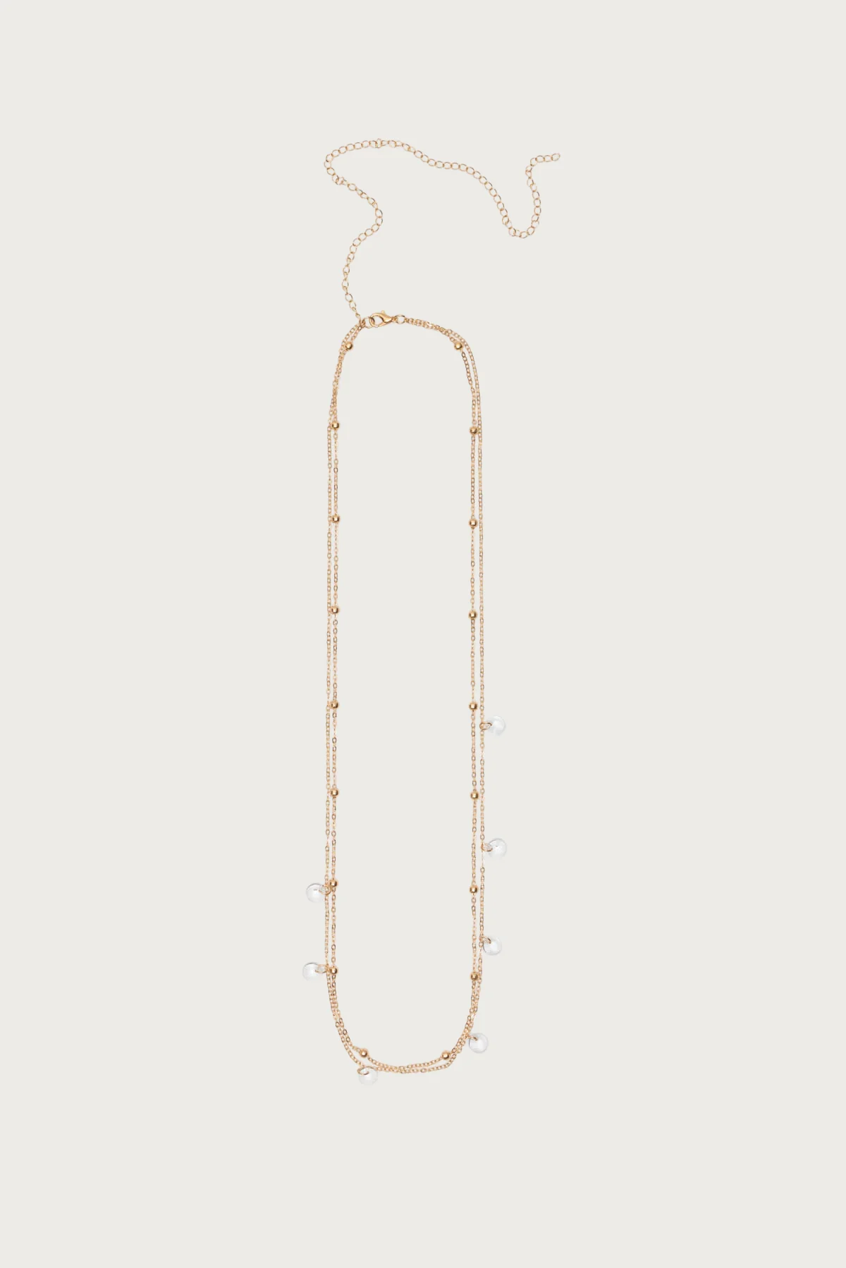 Gem & Bead Double Belly Chain - Image 2