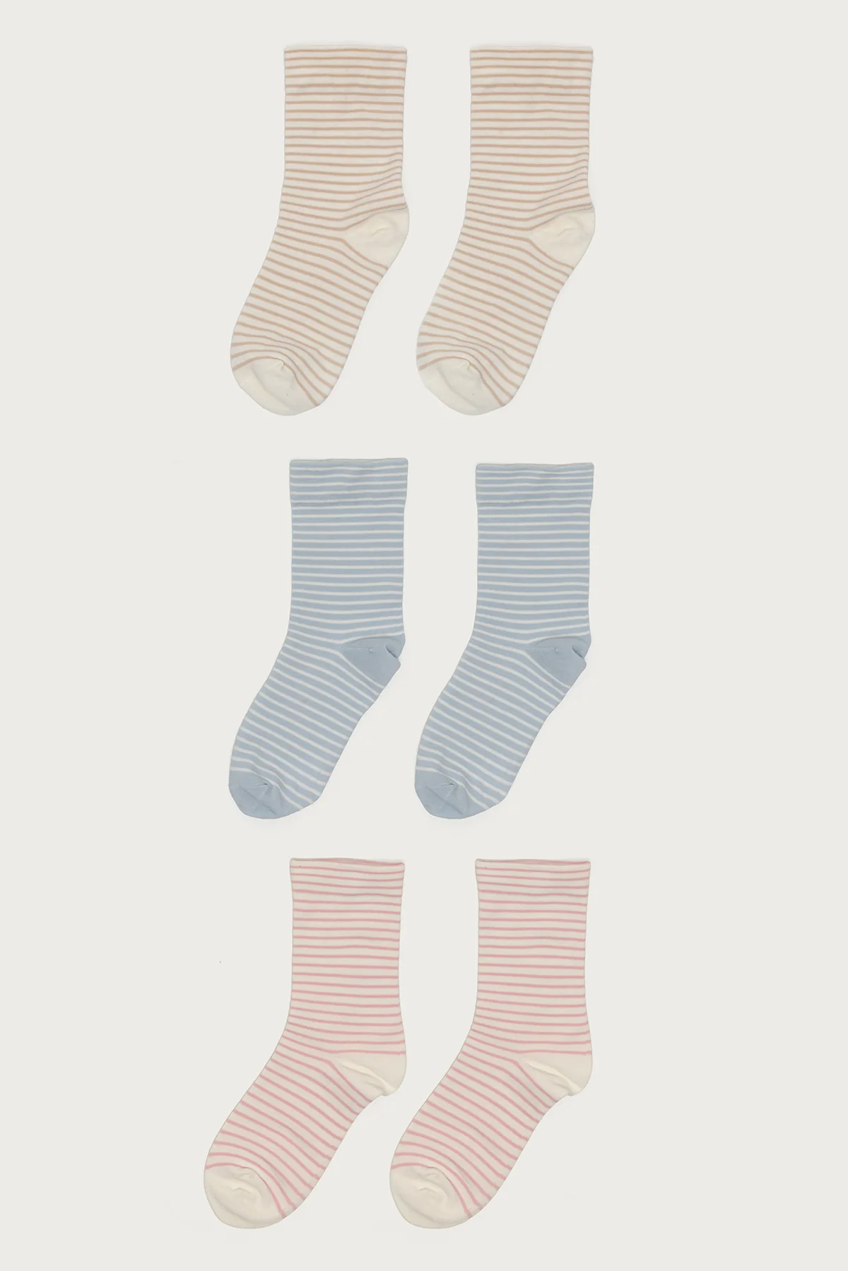 Pack Of 3 Striped Socks - Image 2