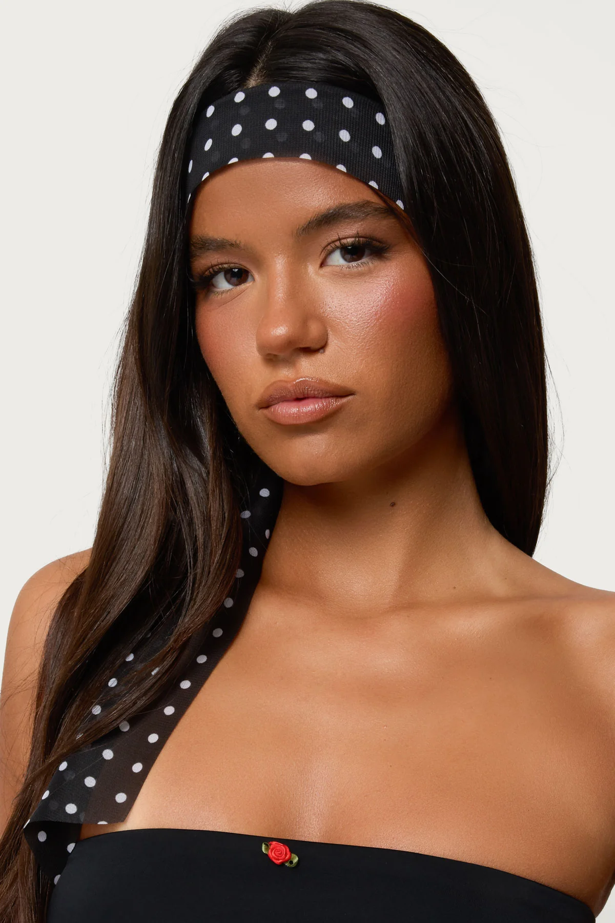 Polka Dot Sheer Scarf - Image 2
