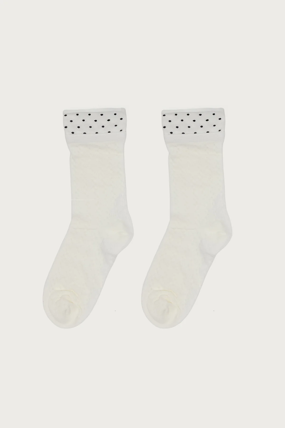 Pointelle Polka Dot Socks - Image 3