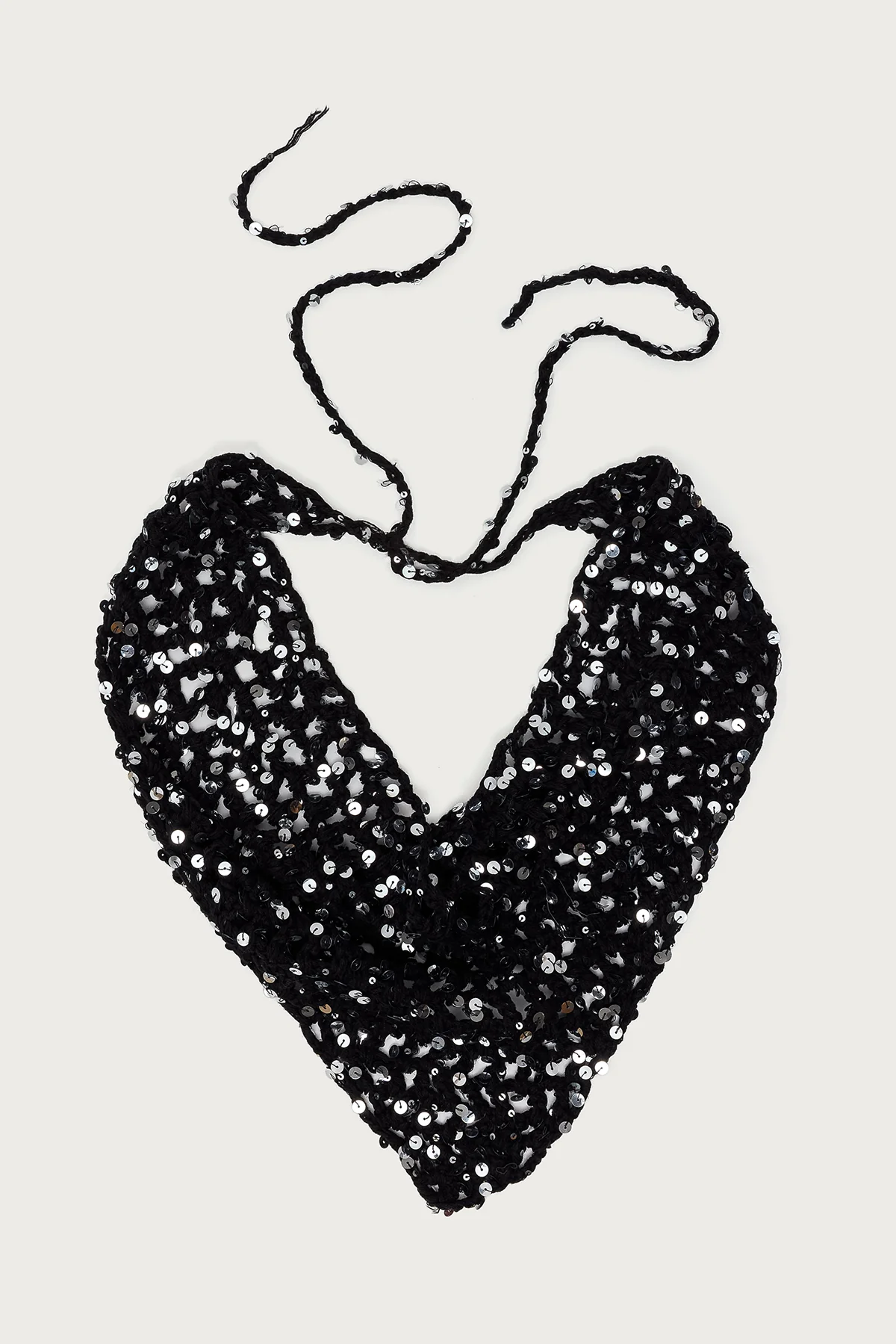 Sequin Crochet Waist Scarf - Image 2