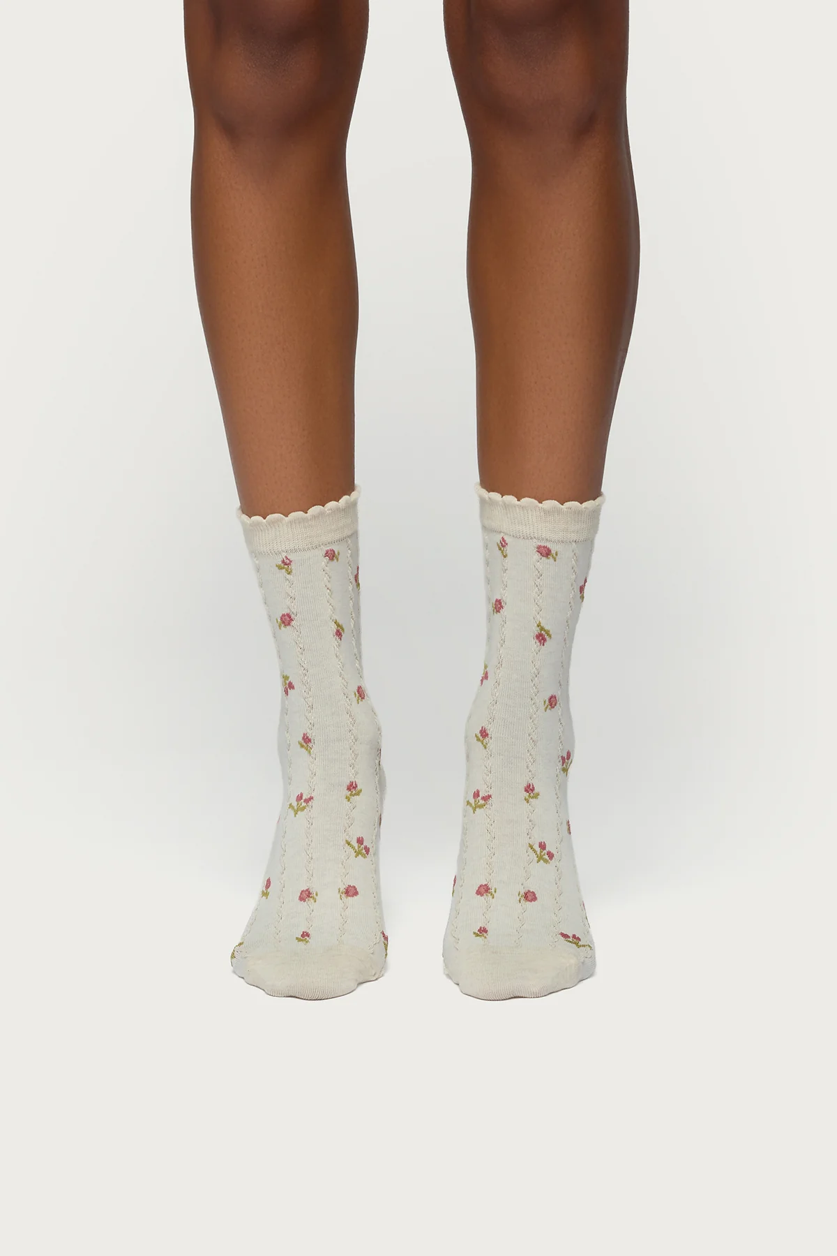 Embroidered Rose Socks - Image 2
