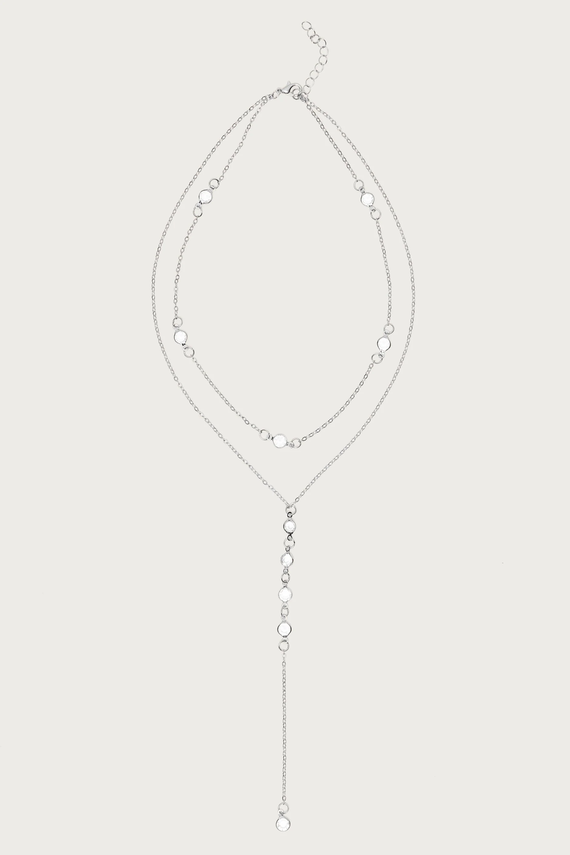 Stone Layered Cascading Necklace - Image 2