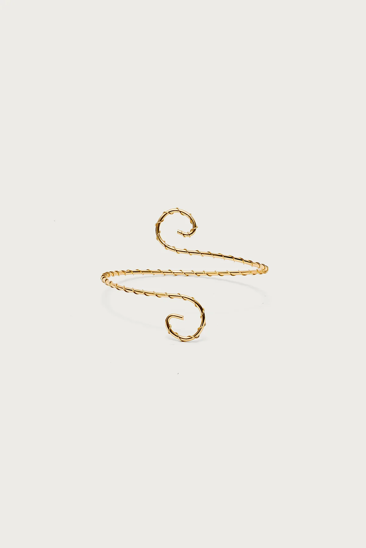 Spiral Twisted Arm Cuff - Image 2