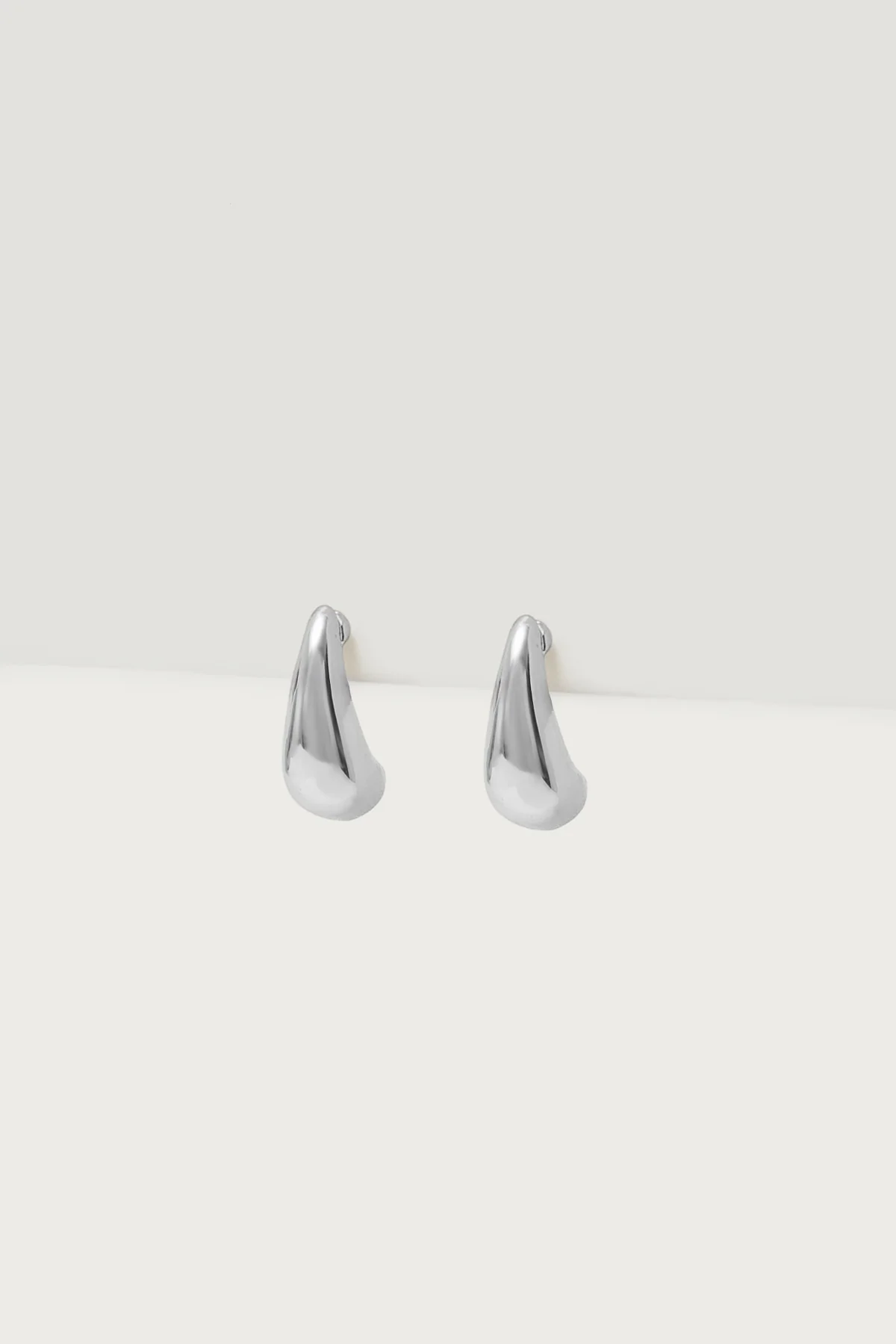 Teardrop Stud Earrings - Image 2