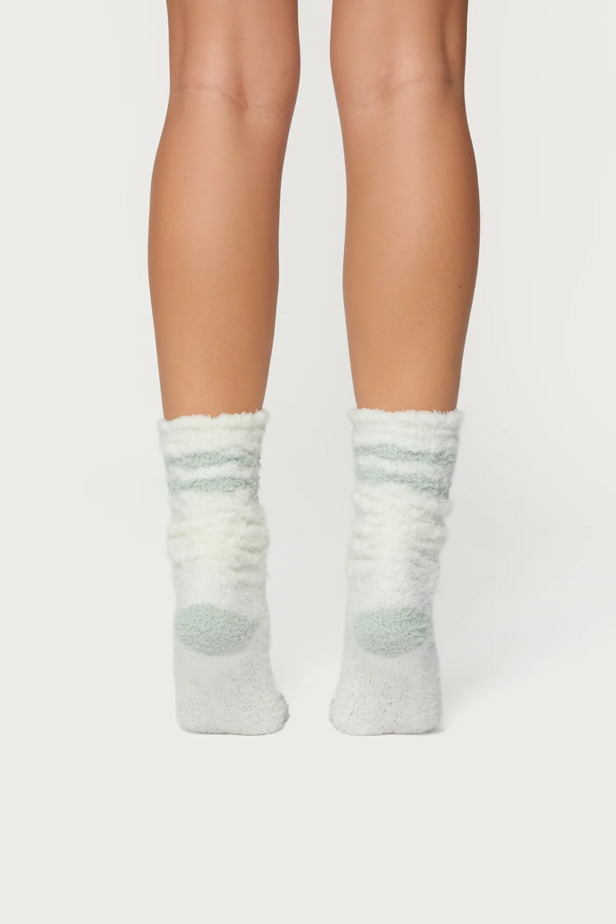 Stripey Fuzzy Scrunch Socks - Image 3