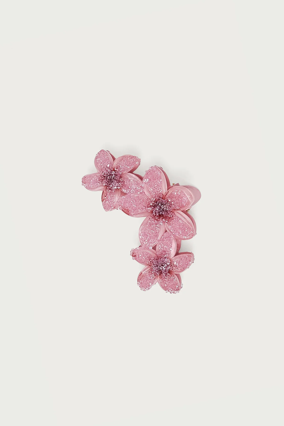 Faux Crystal Flower Hair Clip - Image 2