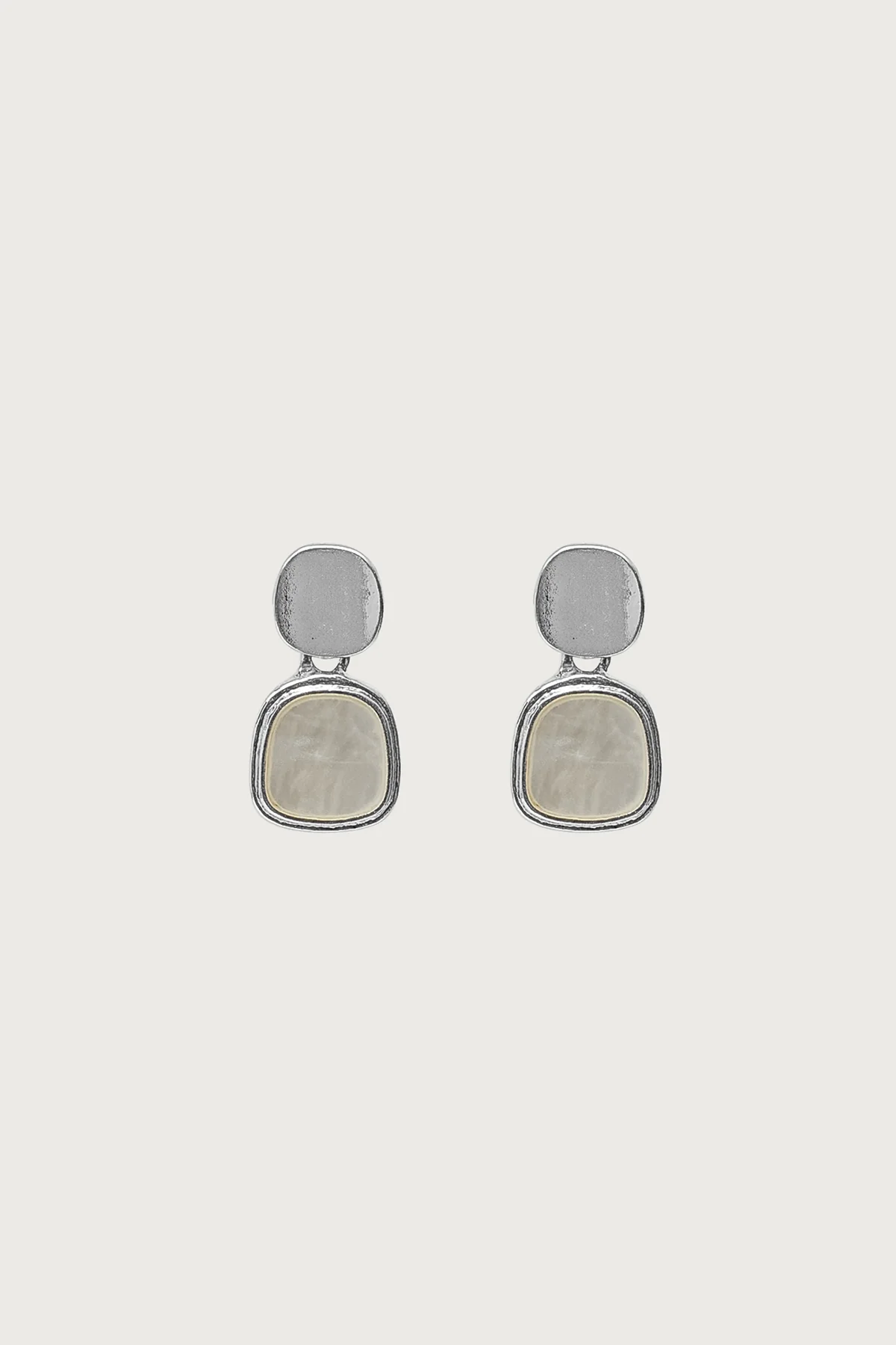 Iridescent Stone Dangle Earrings - Image 2
