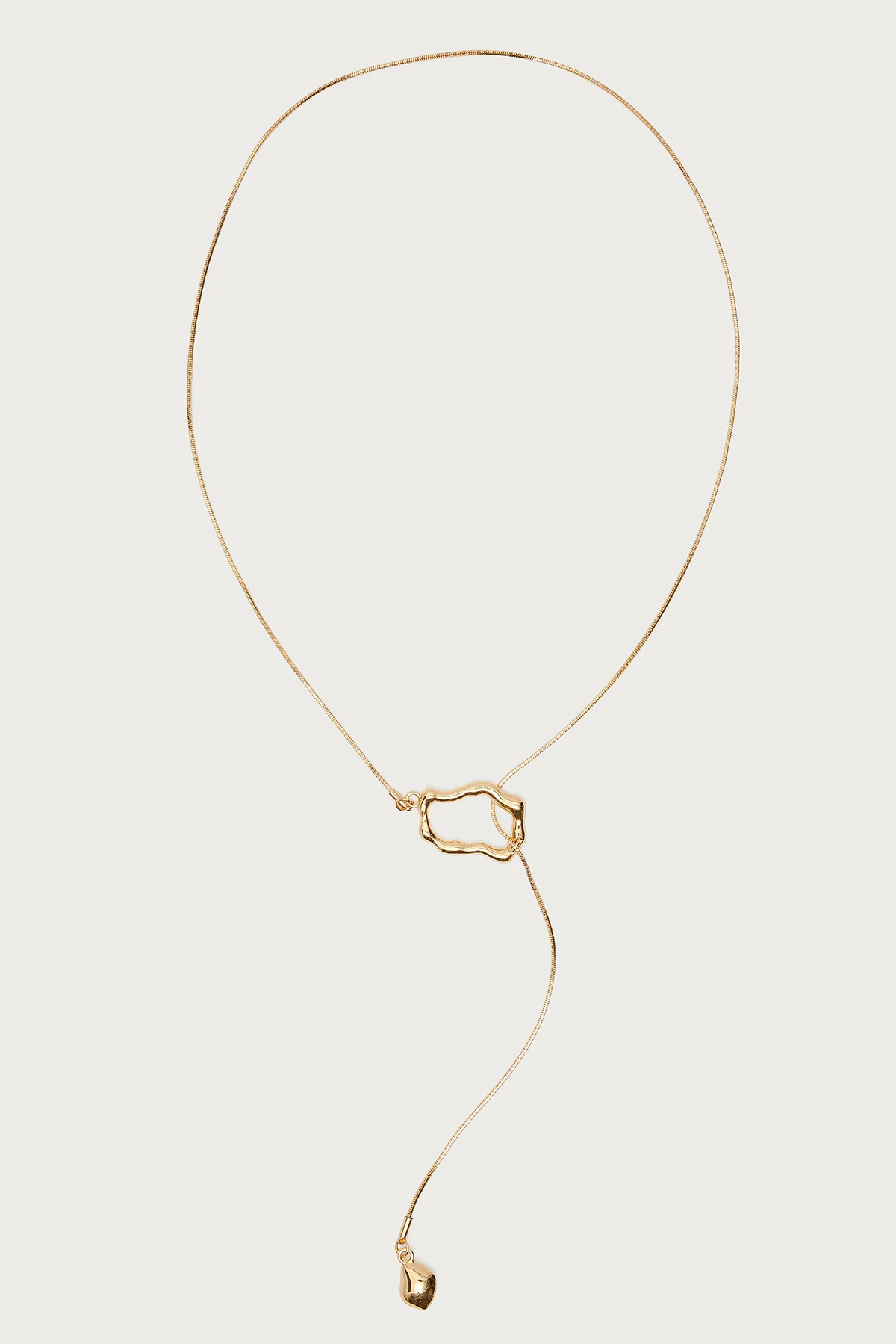 Abstract Pendant Cascading Necklace - Image 2