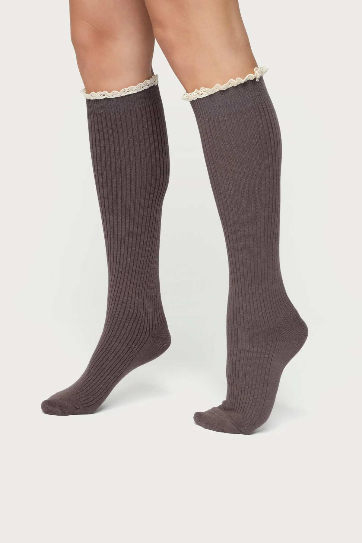 Lacey Ruffle Knee High Socks - Image 2