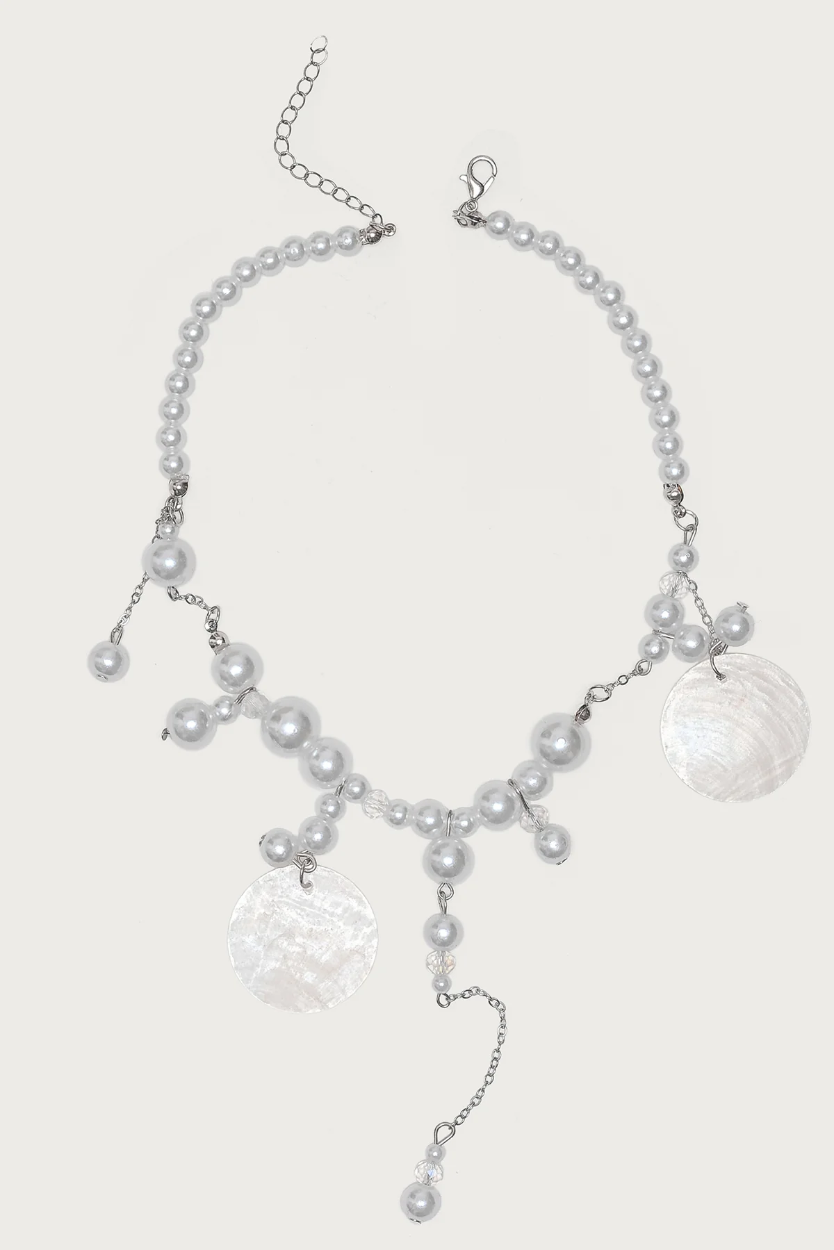Pearly Pendant Cascading Necklace - Image 2