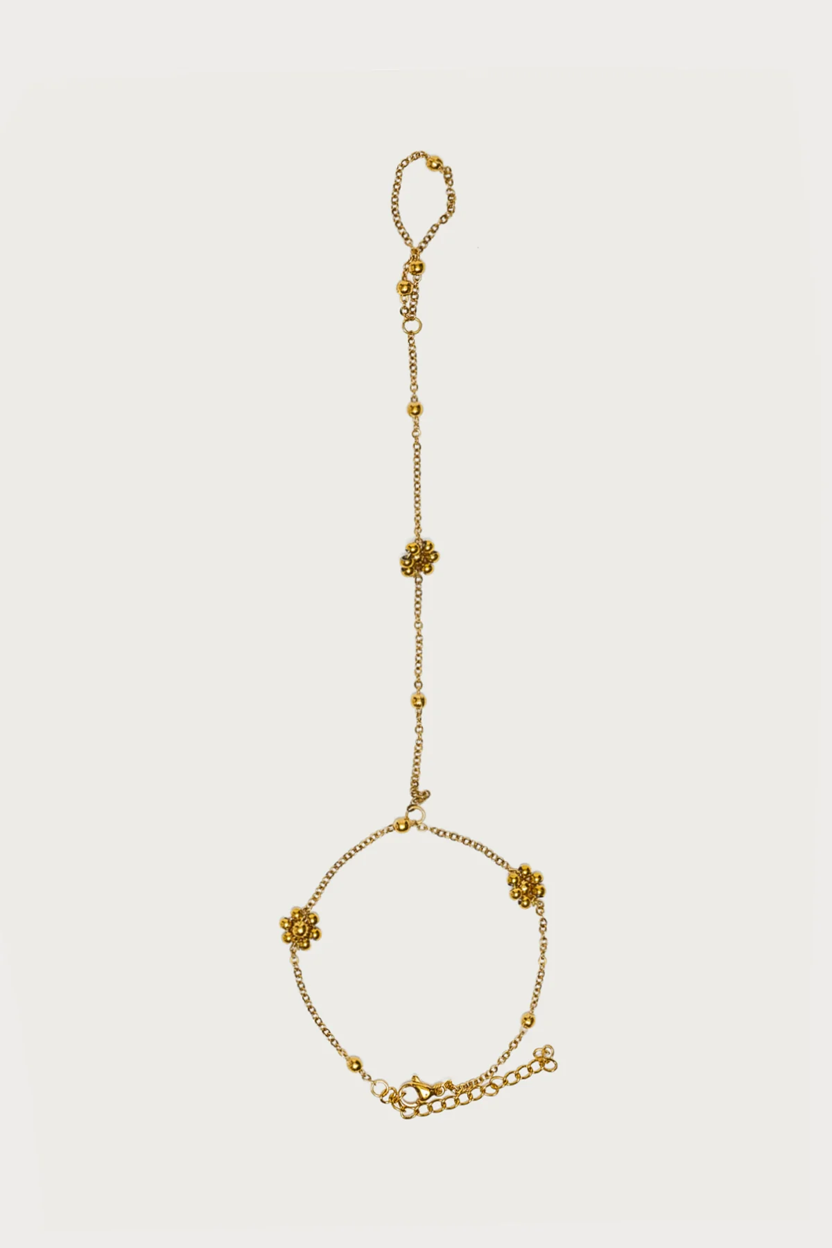Flower & Bead Hand Chain - Image 2
