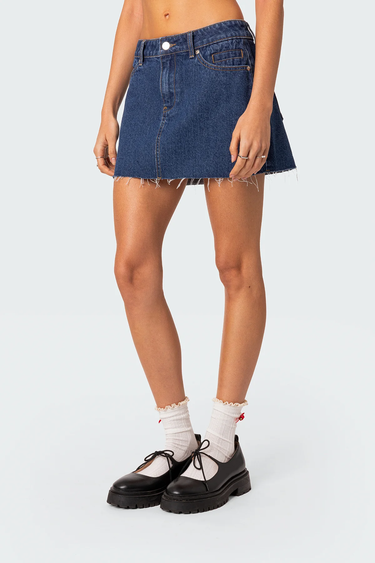 Jessie Denim Mini Skirt - Image 3