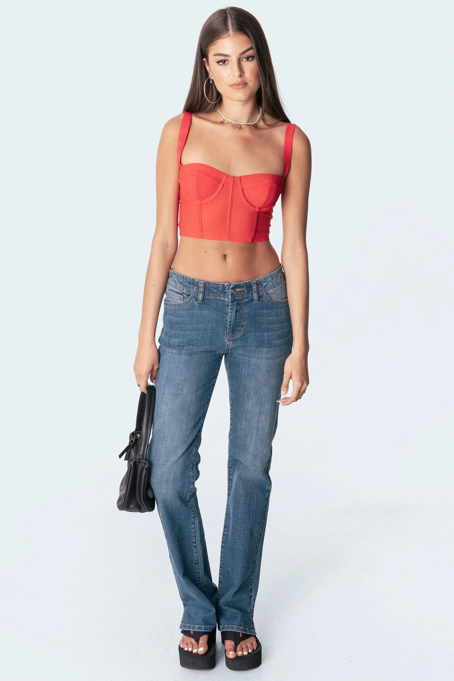 Teagen Mesh Corset Top - Image 2
