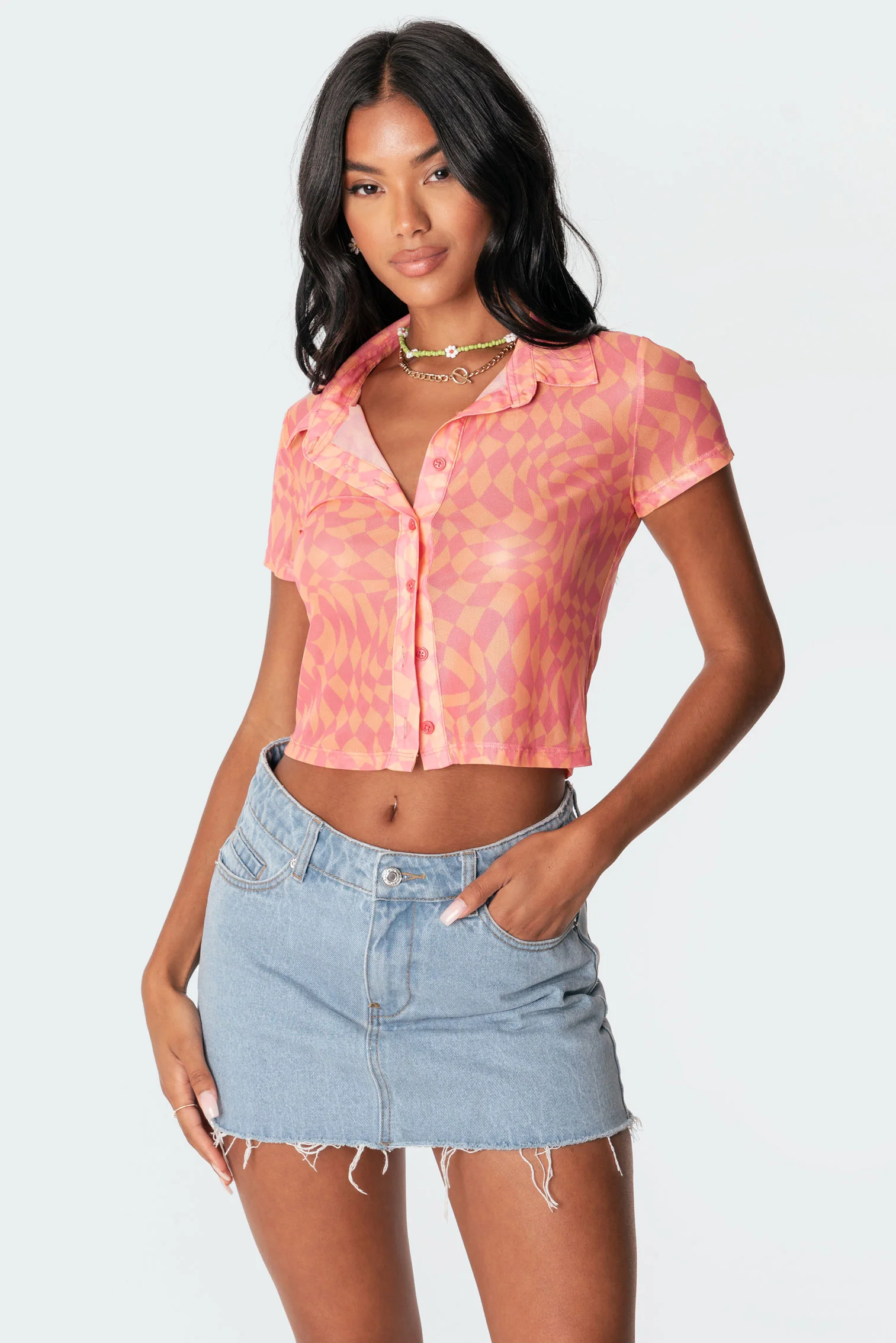 Morphy Mesh Button-Up Shirt - Image 2