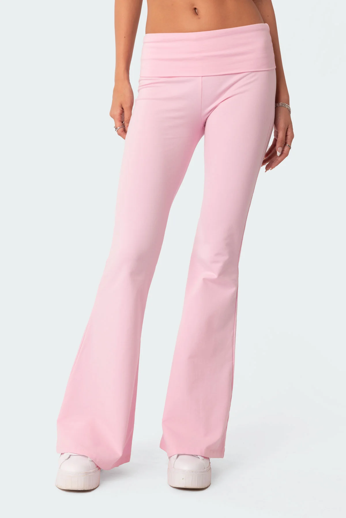 Naomi Foldover Flared Leggings - Image 2