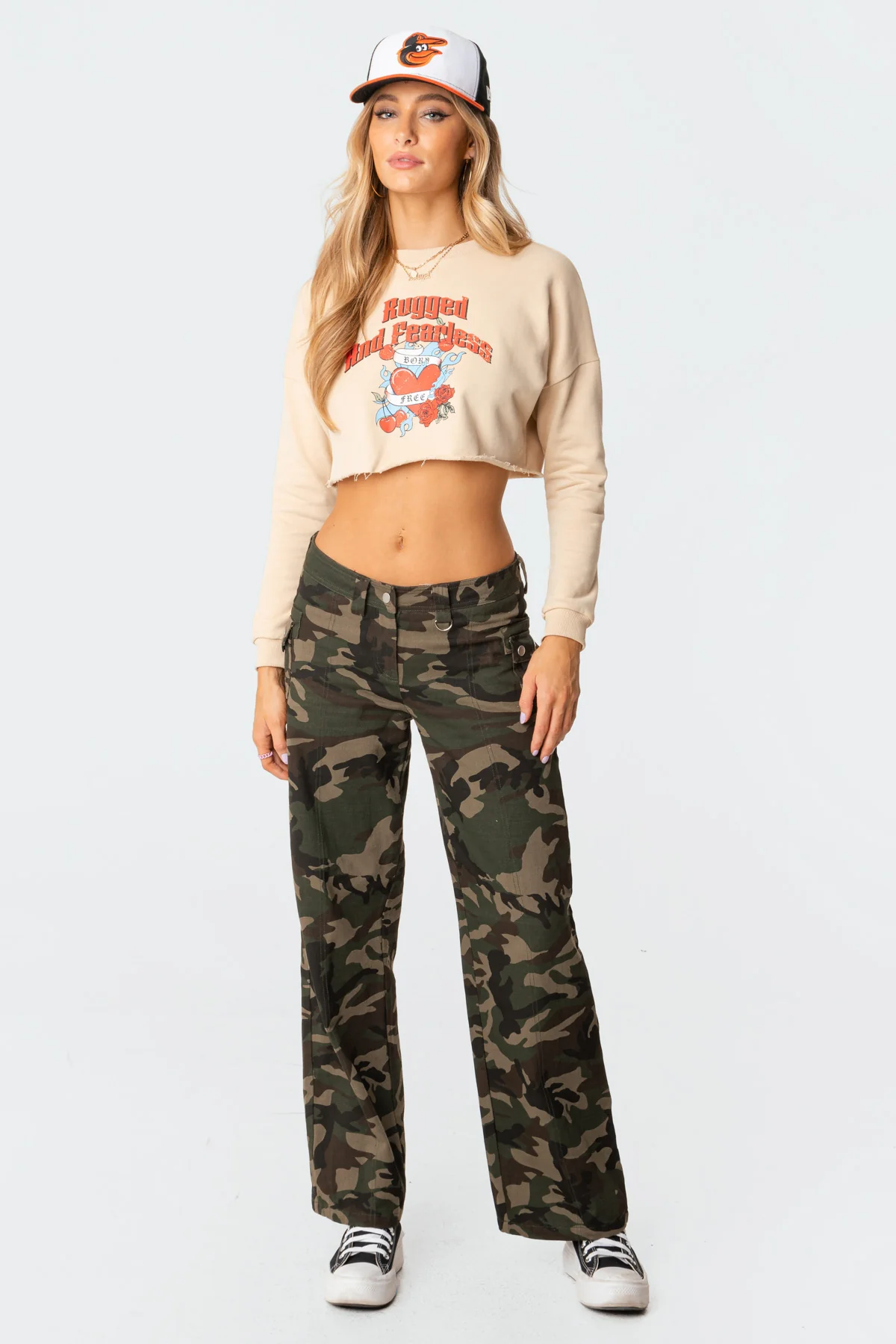 Rugged Cropped Sweatshirt - Image 2