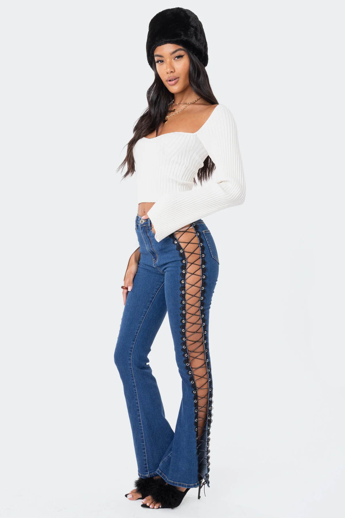 Robbie Sweetheart Knitted Top - Image 3