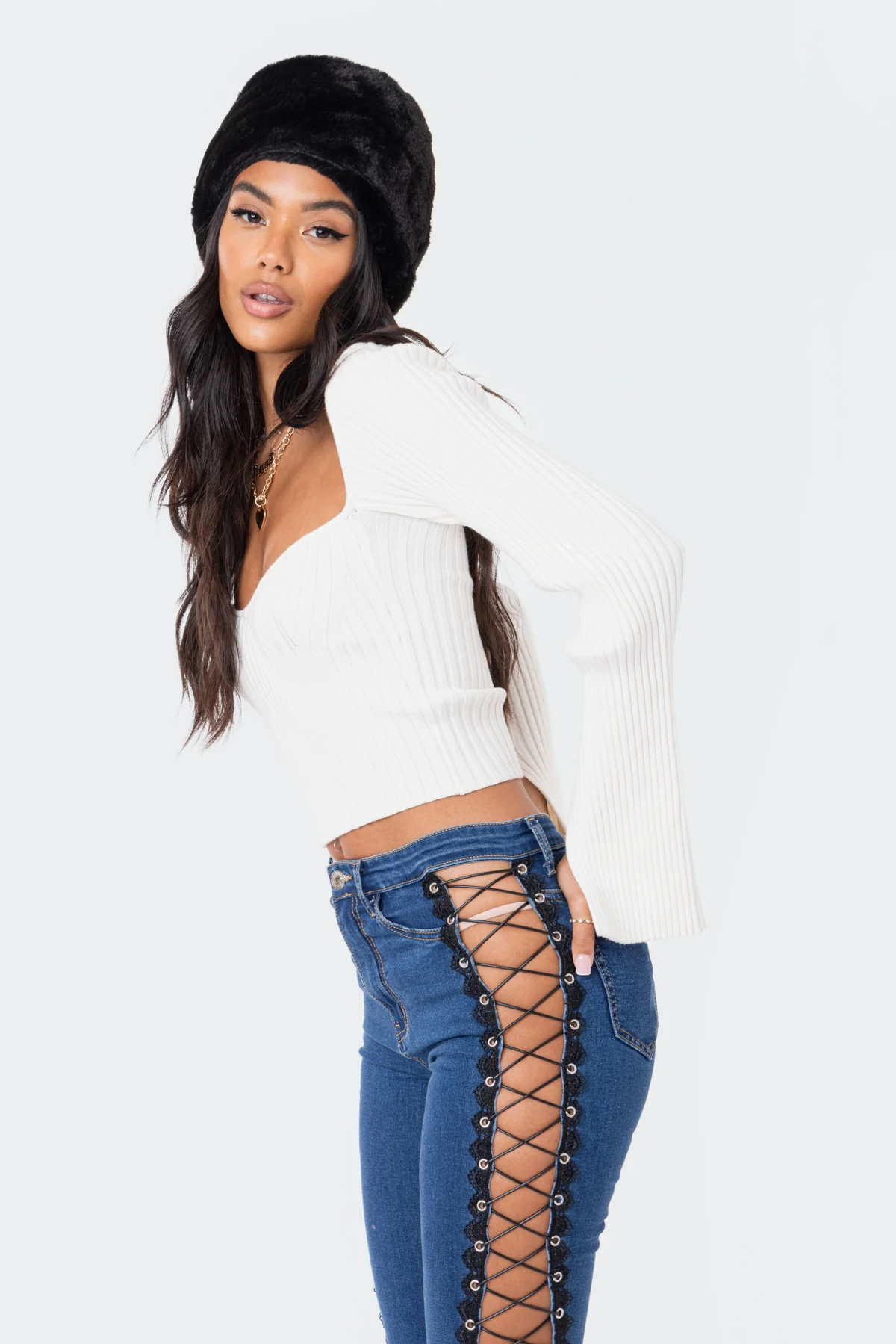 Robbie Sweetheart Knitted Top - Image 4