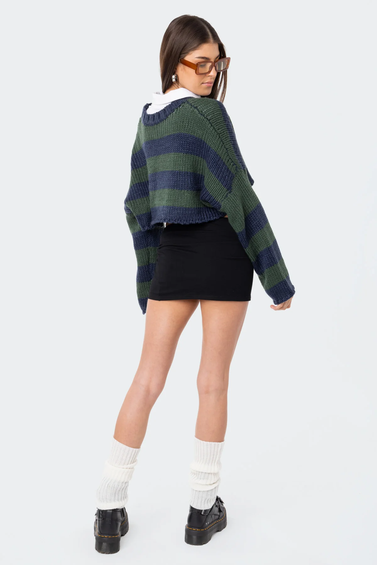Ozzy Cropped Knitted Sweater - Image 4
