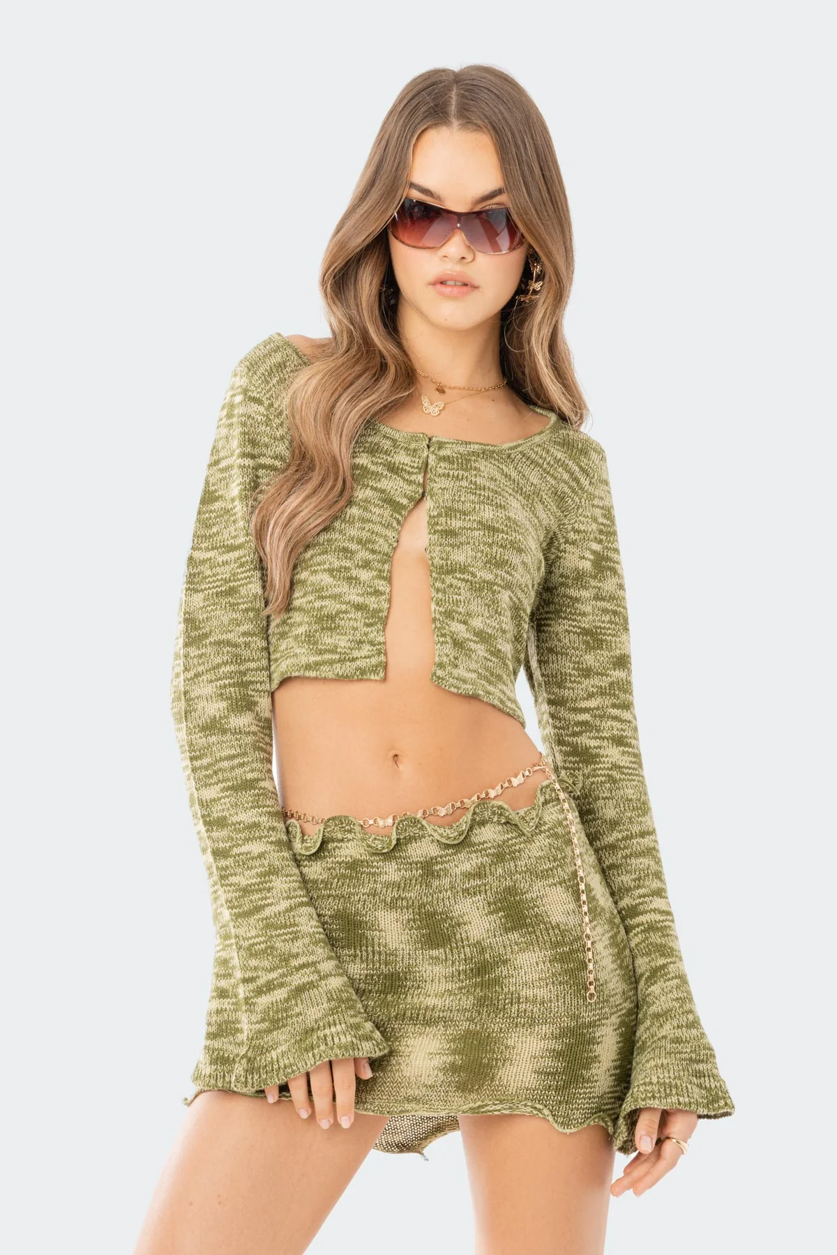 Ayden Knitted Mini Skirt - Image 3