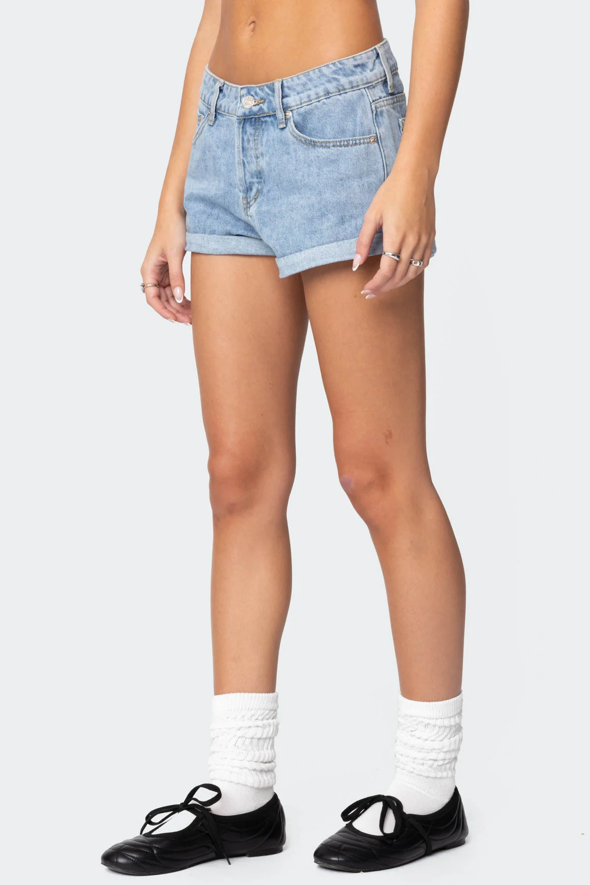 Rylin Low-Rise Denim Shorts - Image 3