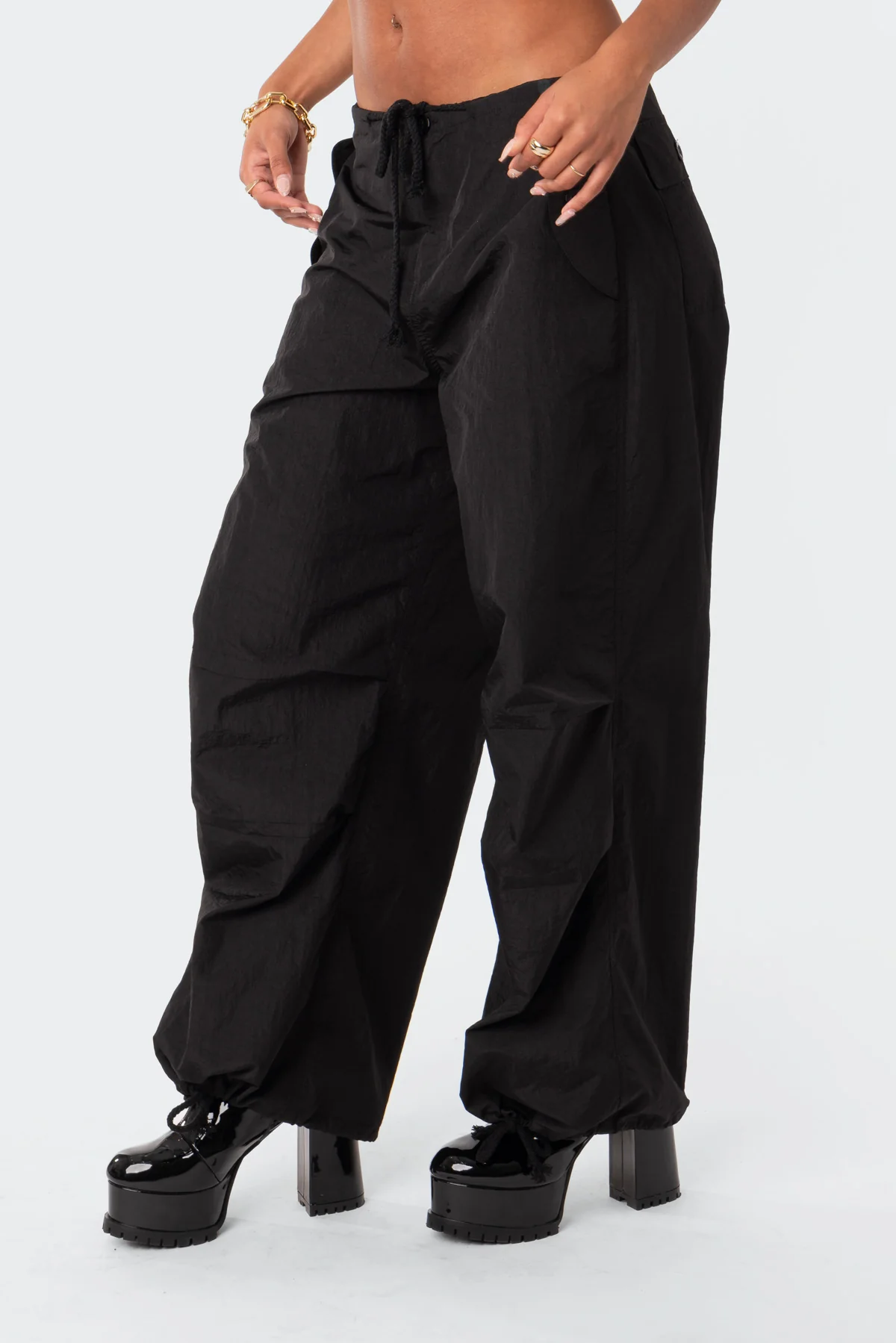 Rian Nylon Cargo Pants - Image 4