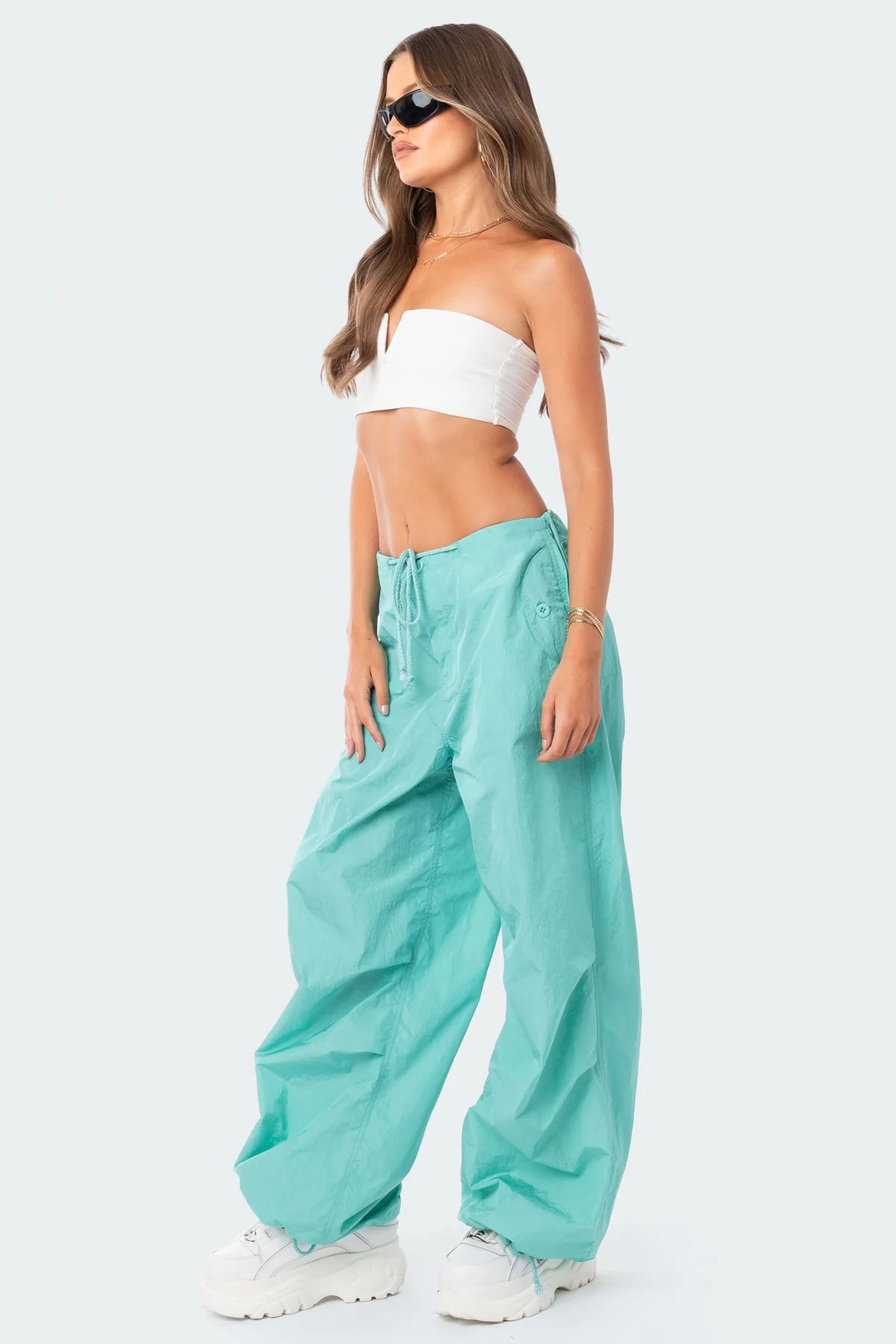 V Strapless Crop Top - Image 4