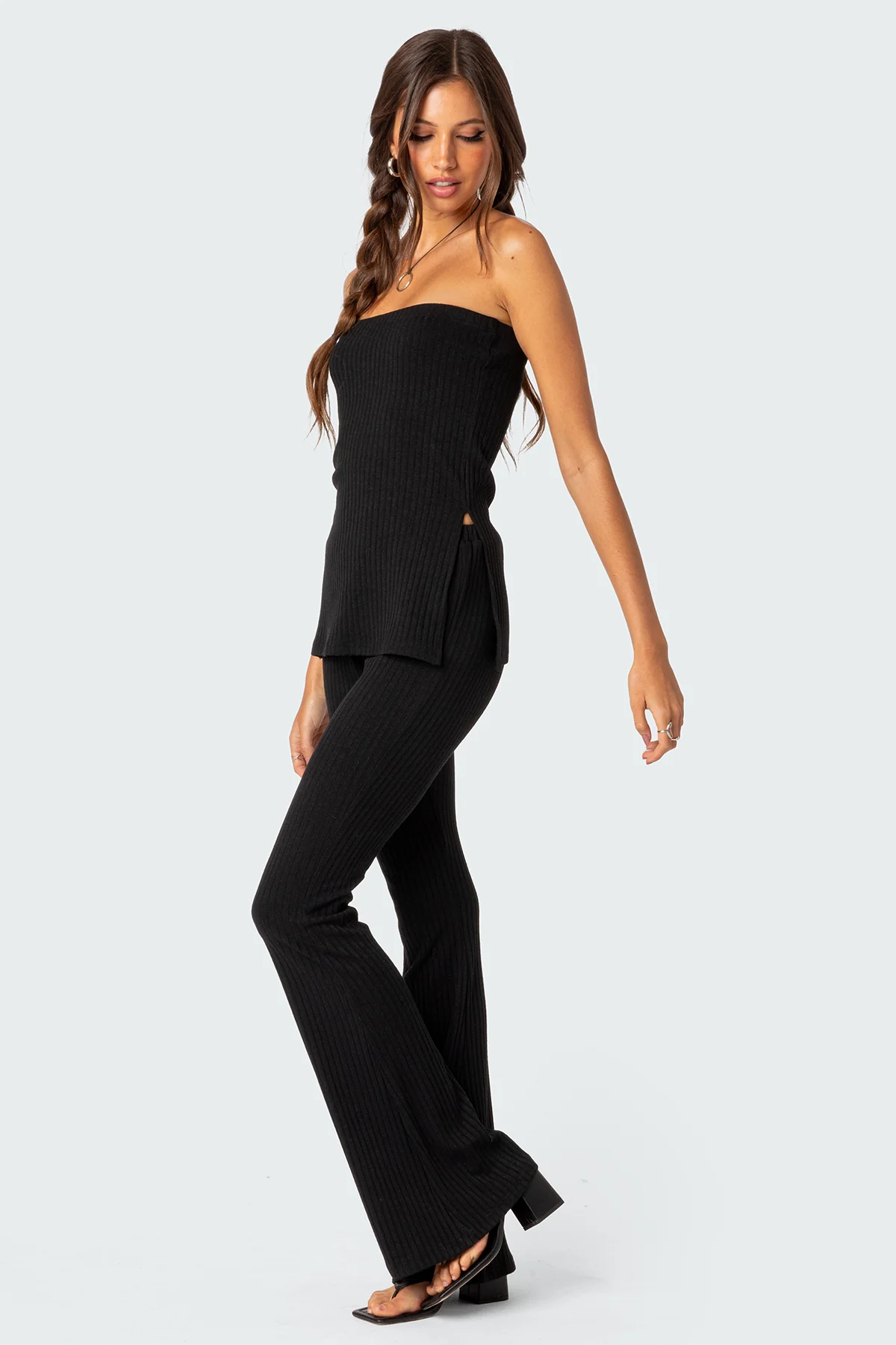 Dekota Slit Ribbed Top - Image 5