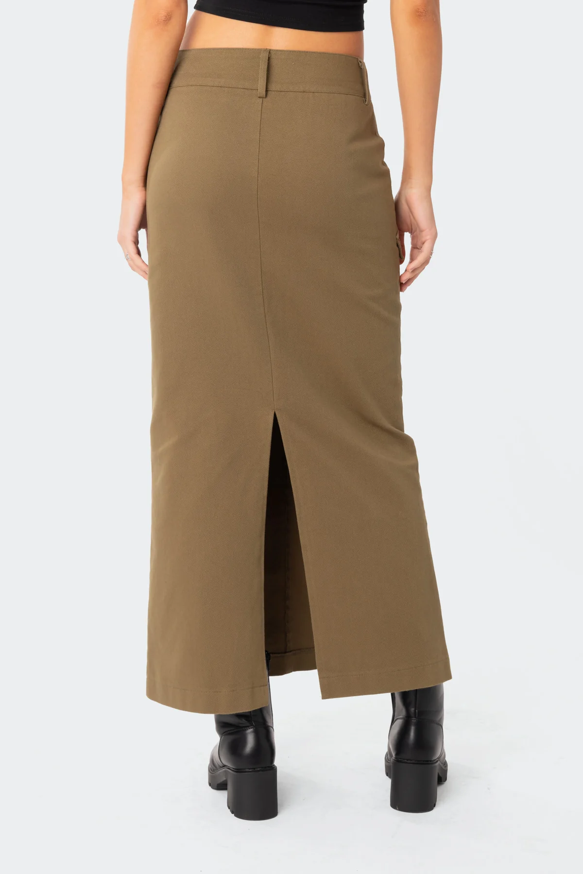 Cierra Low Rise Cargo Maxi Skirt - Image 5