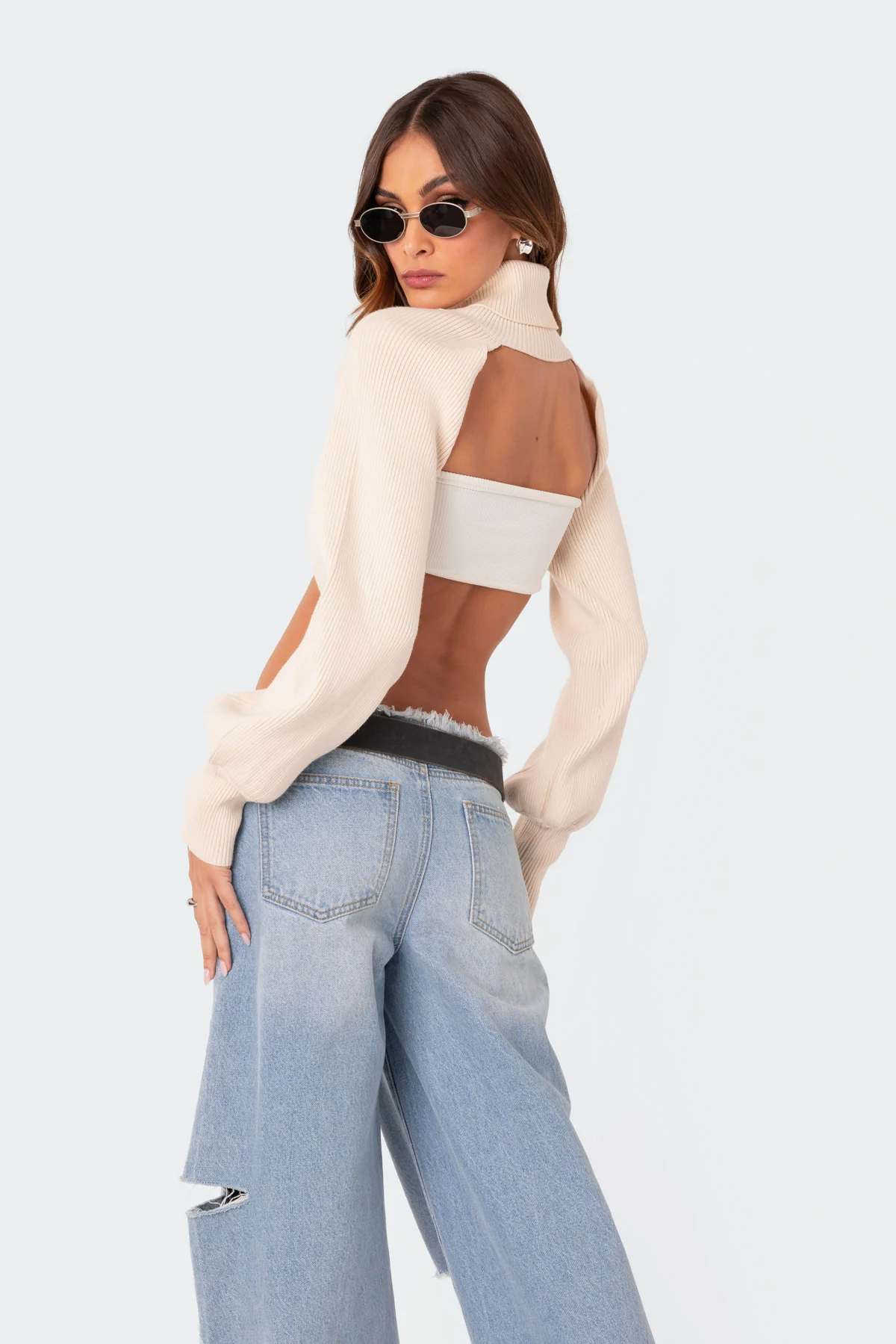 Astrid Turtle Neck Shrug Sweater - Image 5