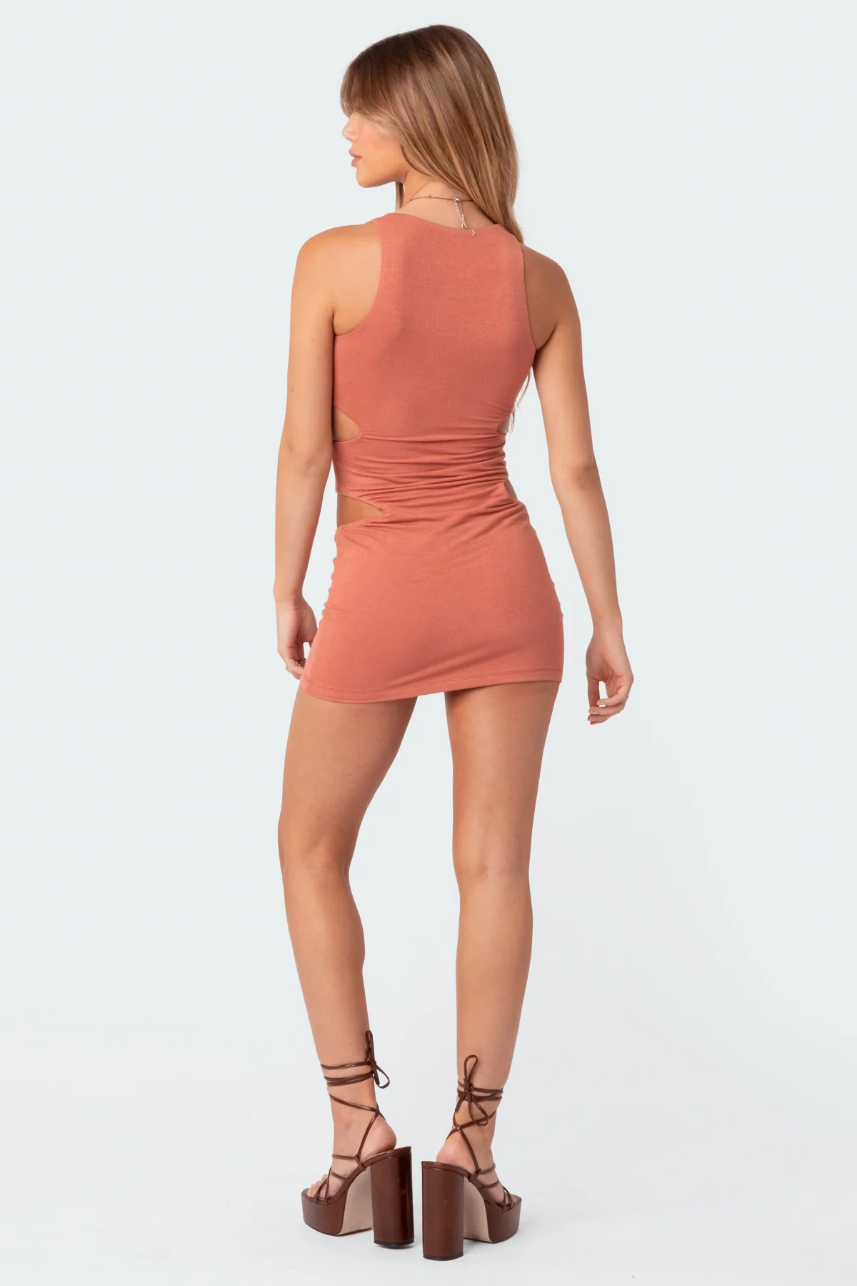 Wilma Cut Out Knit Mini Dress - Image 3