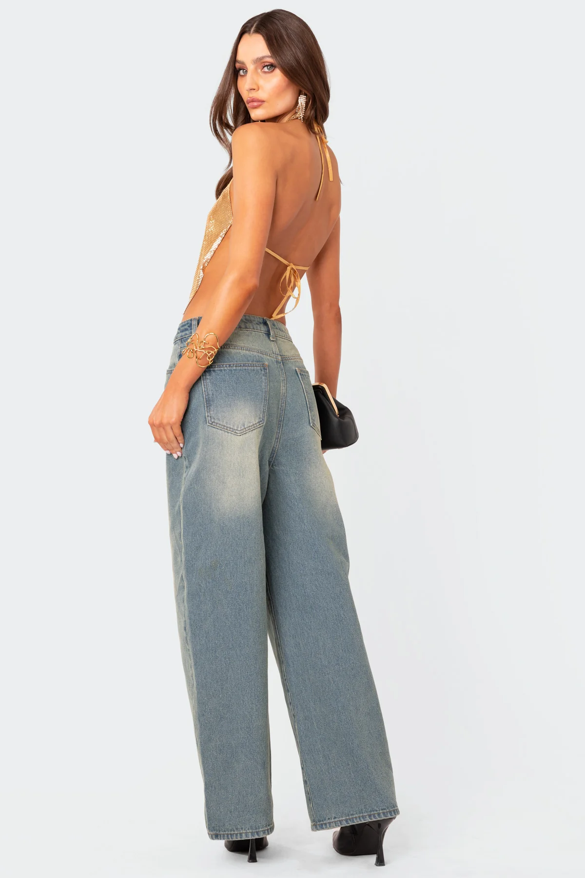 Braya Washed Low Rise Baggy Jeans - Image 5