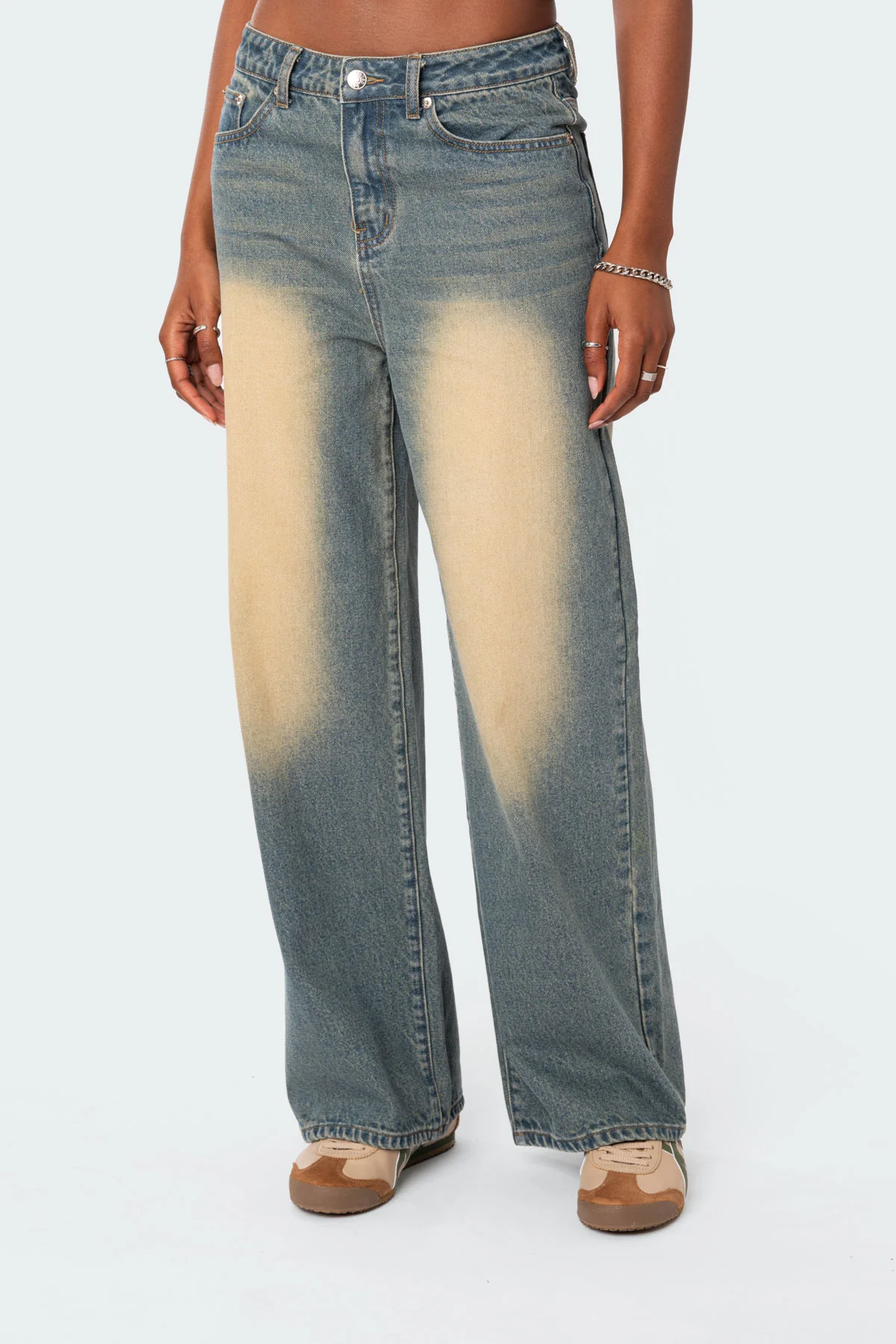 Braya Washed Low Rise Baggy Jeans - Image 2